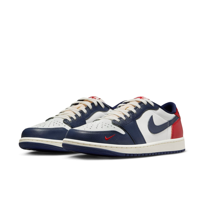 [HQ2993-100] MENS AIR JORDAN RETRO 1 LOW 'GYM RED & MIDNIGHT NAVY'