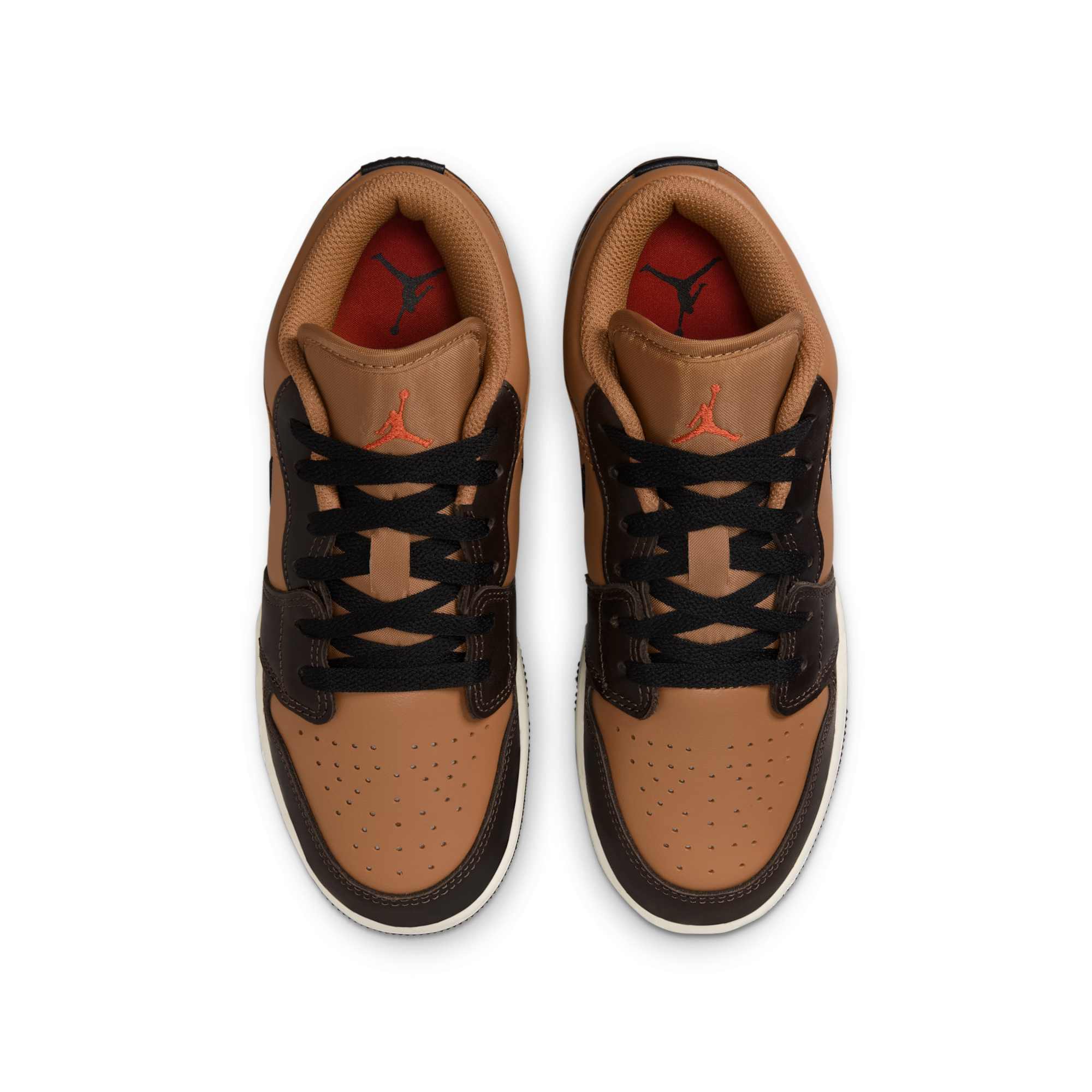 [HQ3604-201] GRADE SCHOOL AIR JORDAN RETRO 1 LOW SE 'FLAX BAROQUE BROWN' (GS)