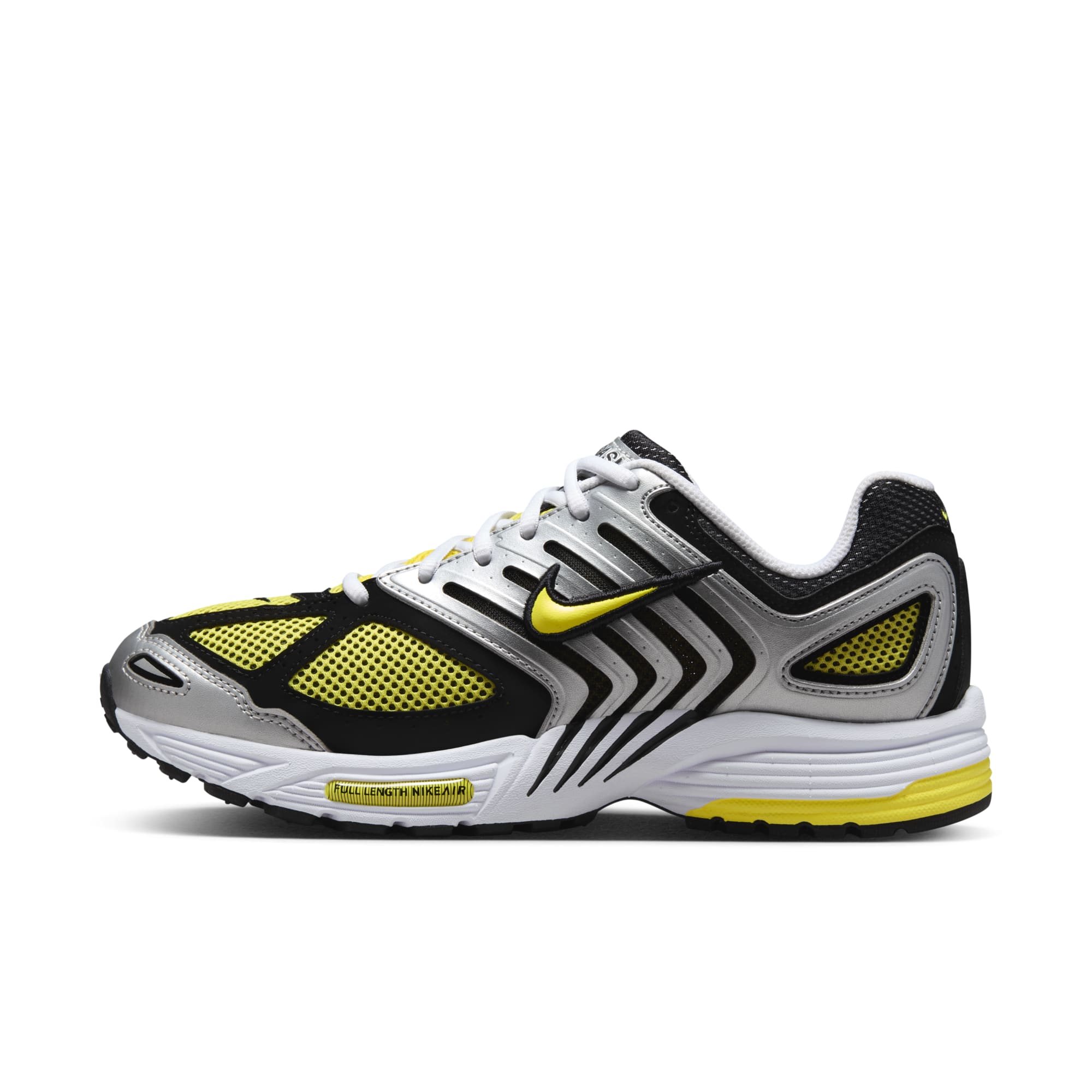 [HQ5718-100] Womens Nike AIR PEG 2K5 'OPTI YELLOW METALLIC SILVER'