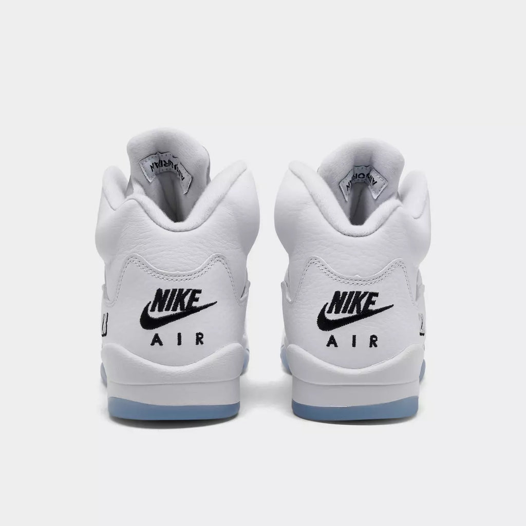 [HQ7980-103] GRADE SCHOOL AIR JORDAN RETRO 5 'WHITE METALLIC (2026)'