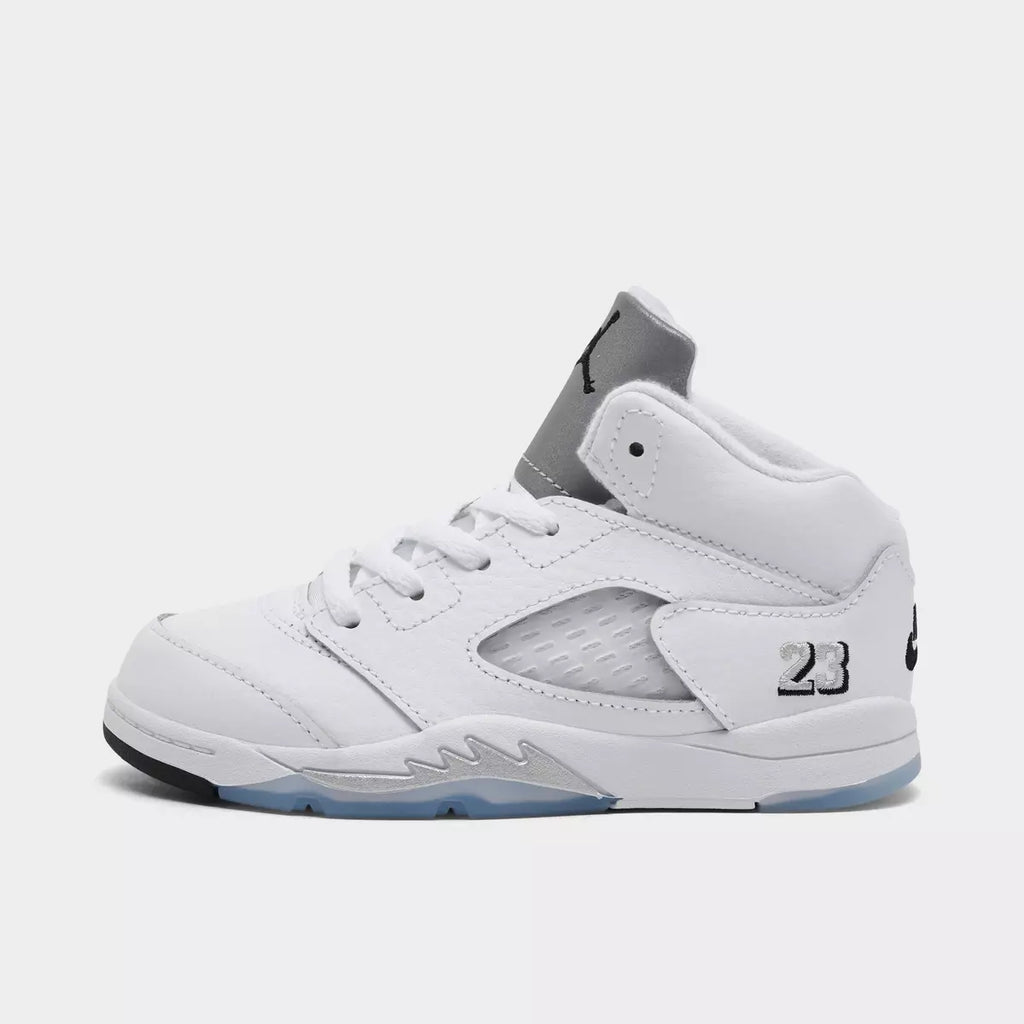 [HQ7981-103] TODDLERS AIR JORDAN RETRO 5 'WHITE METALLIC (2026)'