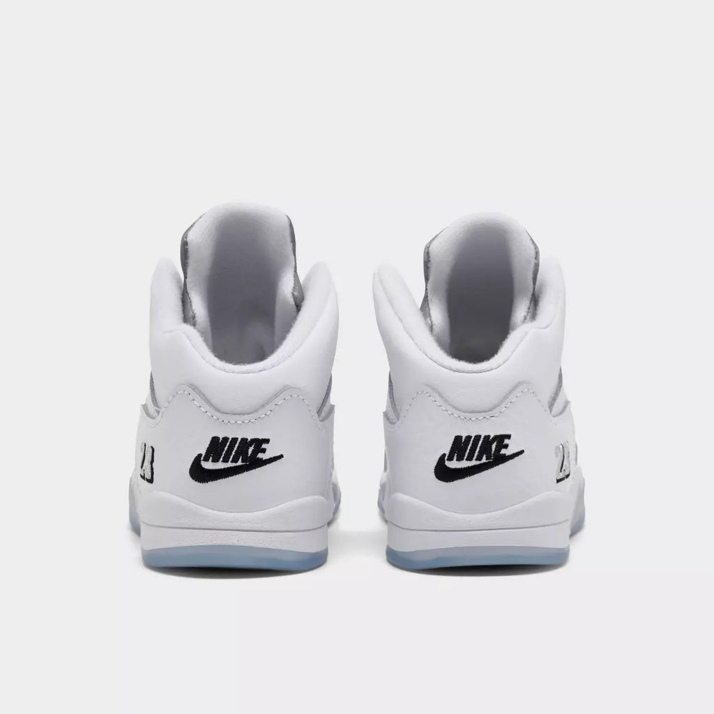 [HQ7981-103] TODDLERS AIR JORDAN RETRO 5 'WHITE METALLIC (2026)'
