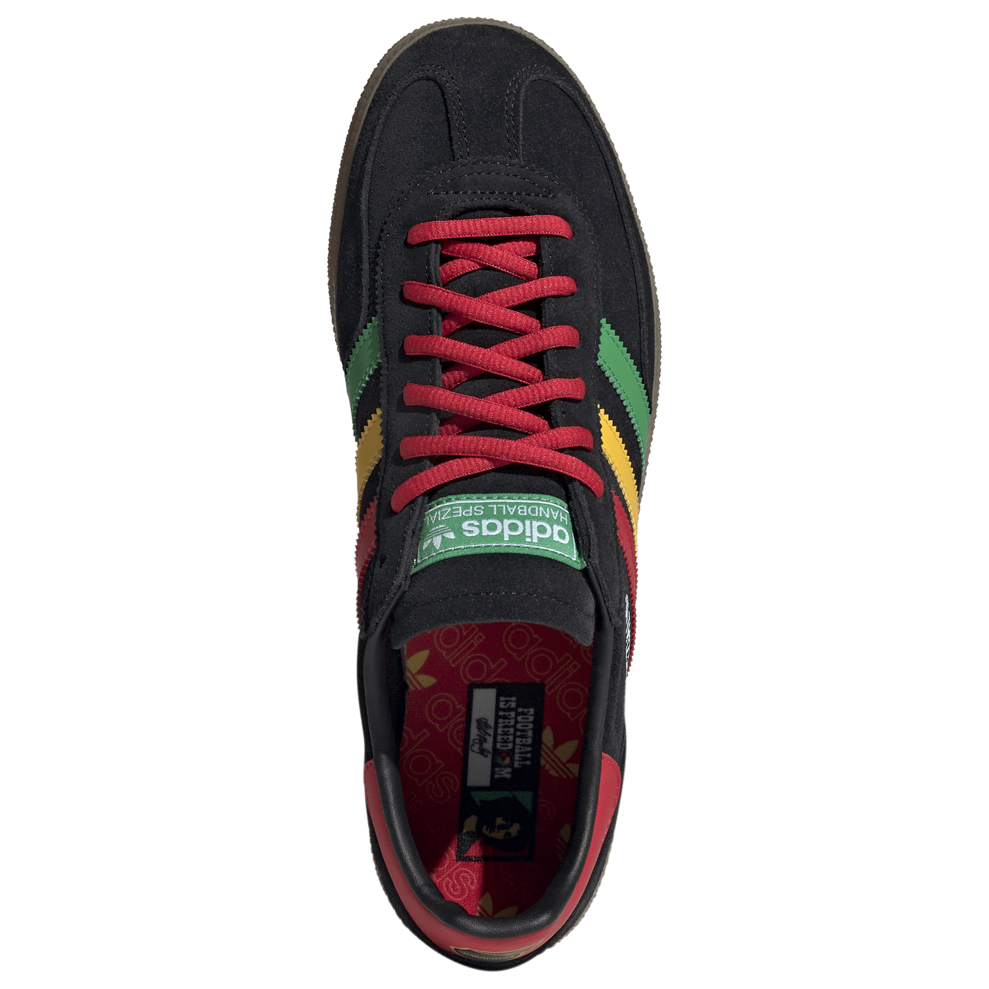 [HQ9437] MENS ADIDAS HANDBALL SPEZIAL 'BOB MARLEY FOOTBALL IS FREEDOM'