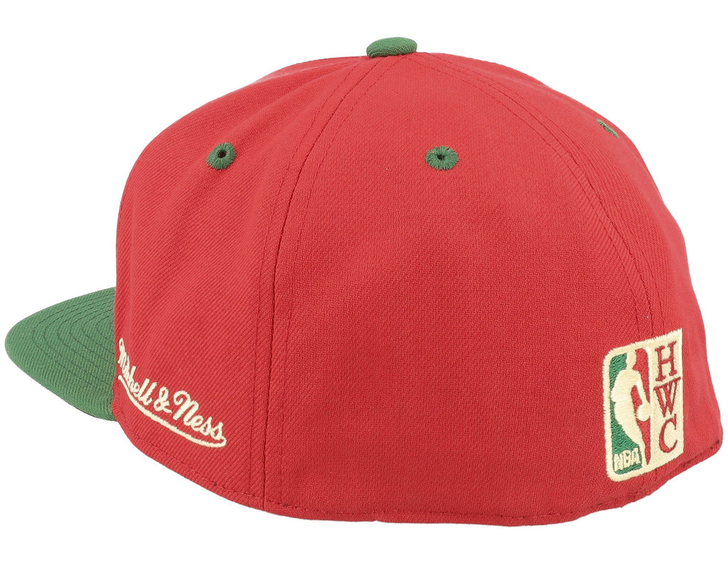 MENS MITCHELL & NESS NBA NIGHTMARE FITTED HWC RAPTORS - RED