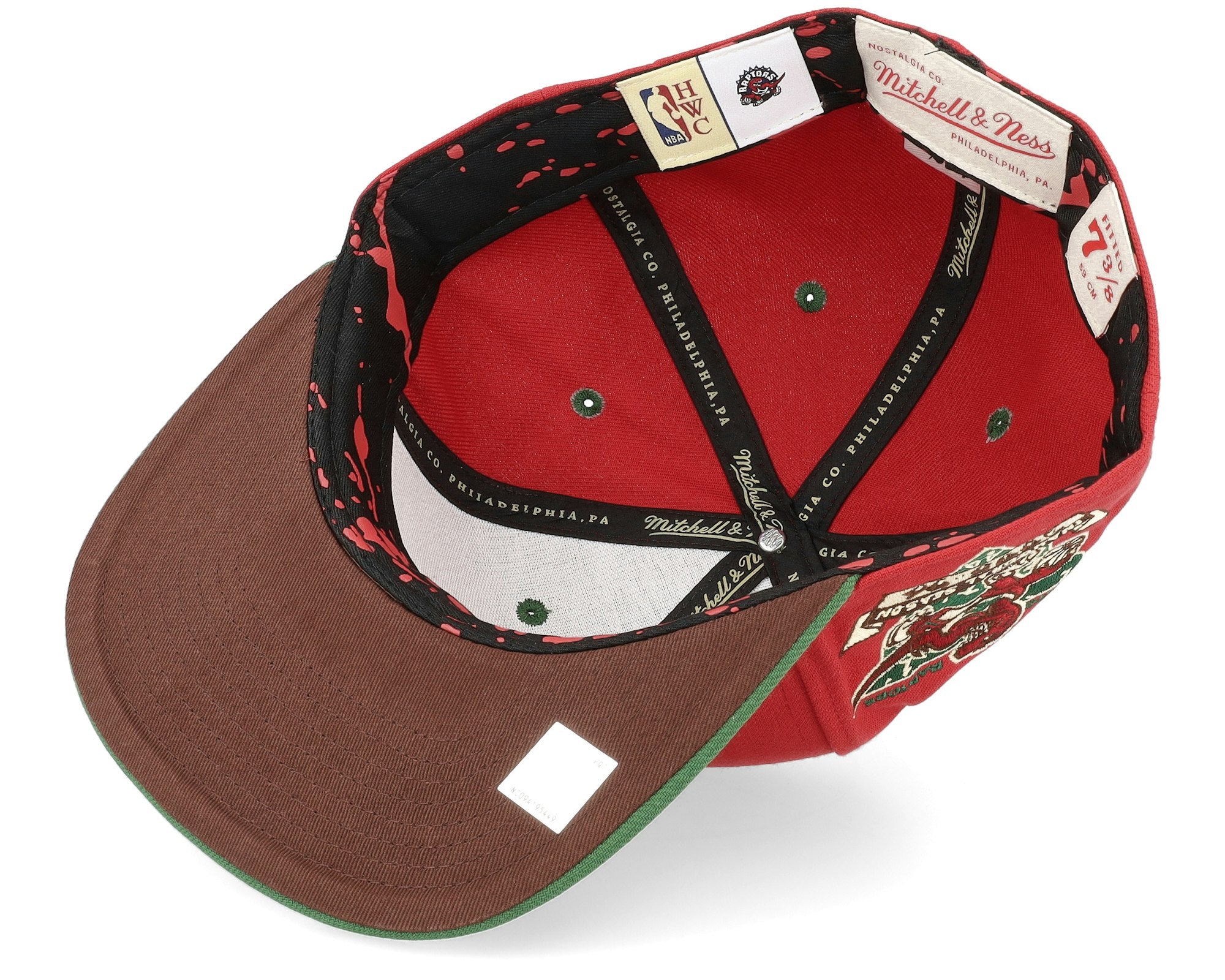 MENS MITCHELL & NESS NBA NIGHTMARE FITTED HWC RAPTORS - RED