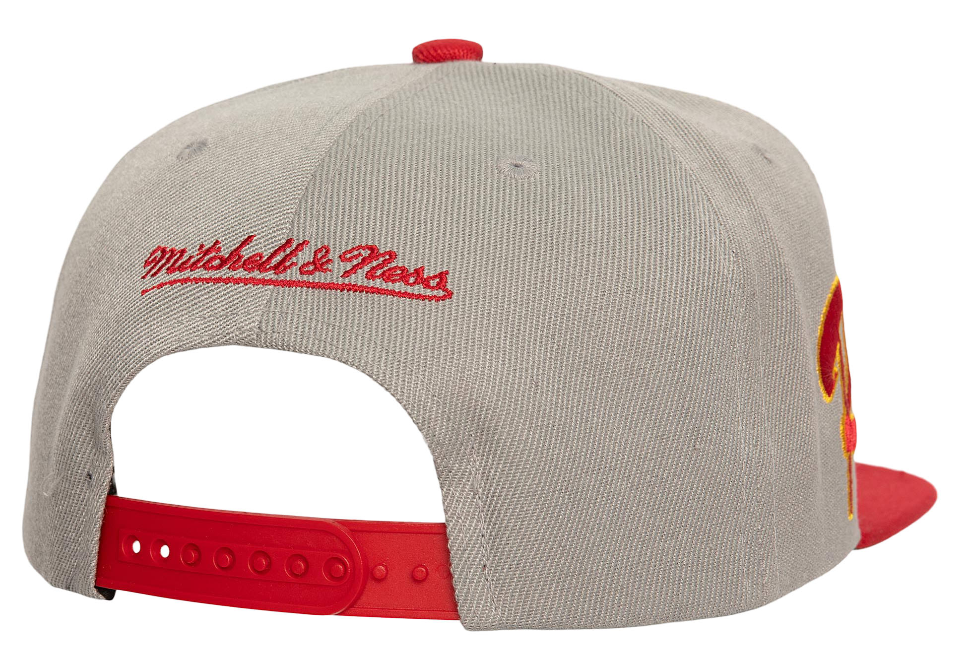 [HS8041-HROGREY] MENS MITCHELL & NESS NBA KNOCK OUT PANEL SNAPBACK HWC ROCKETS