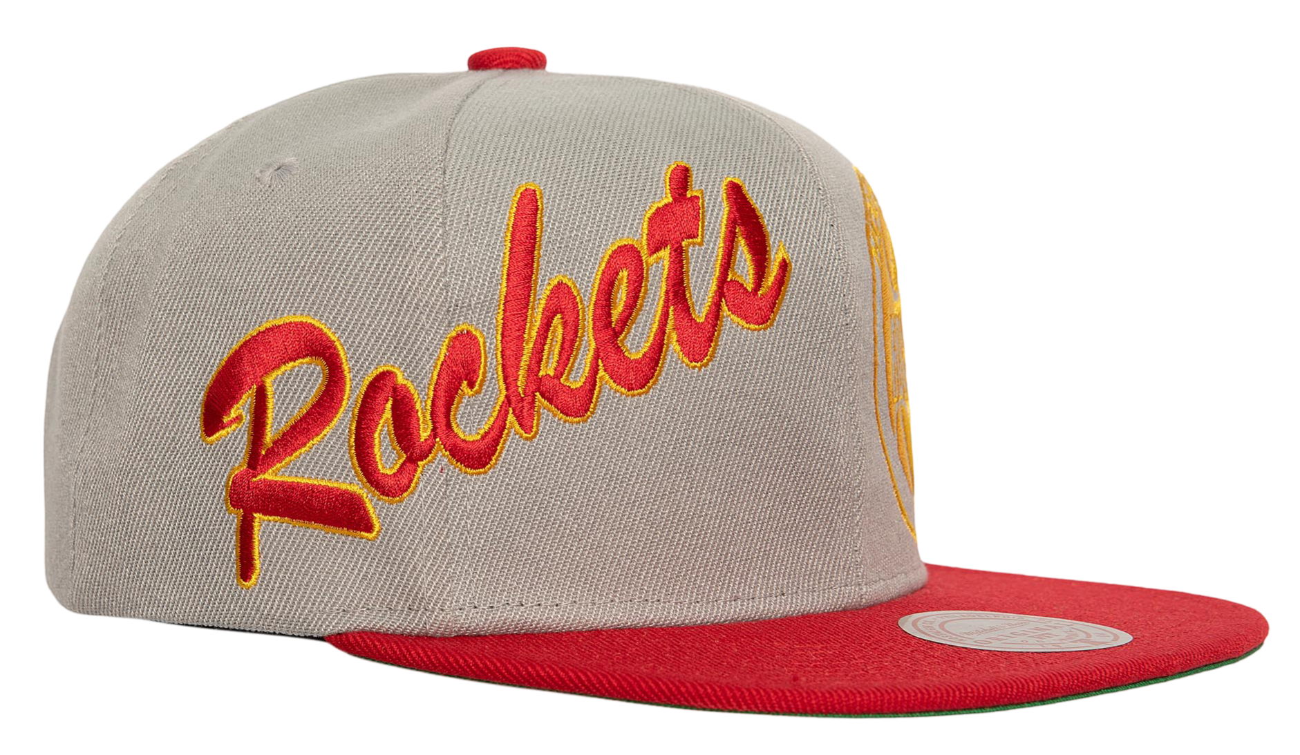[HS8041-HROGREY] MENS MITCHELL & NESS NBA KNOCK OUT PANEL SNAPBACK HWC ROCKETS