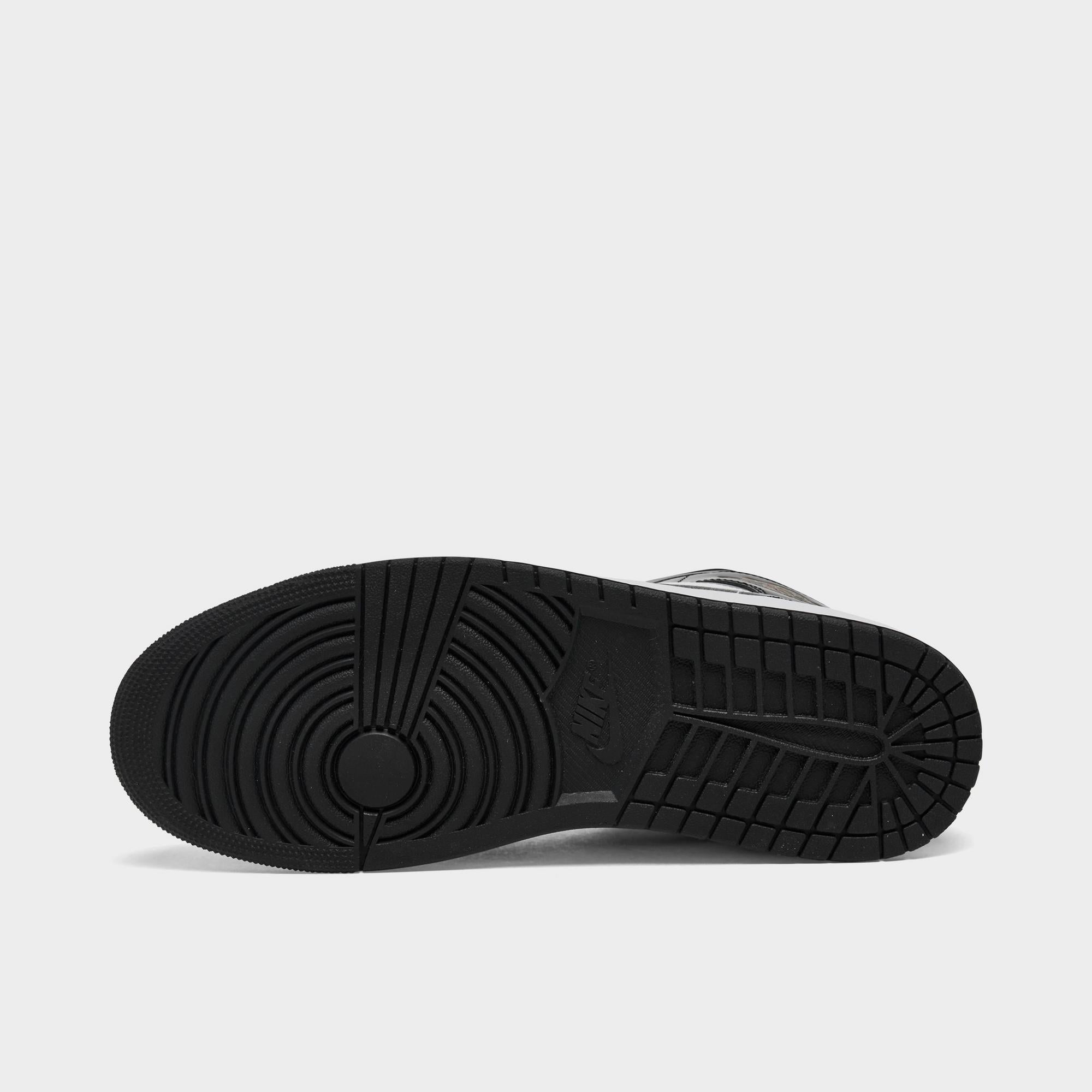 [HV0789-010] MENS AIR JORDAN RETRO 1 MID SE 'PATENT BLACK WHITE'