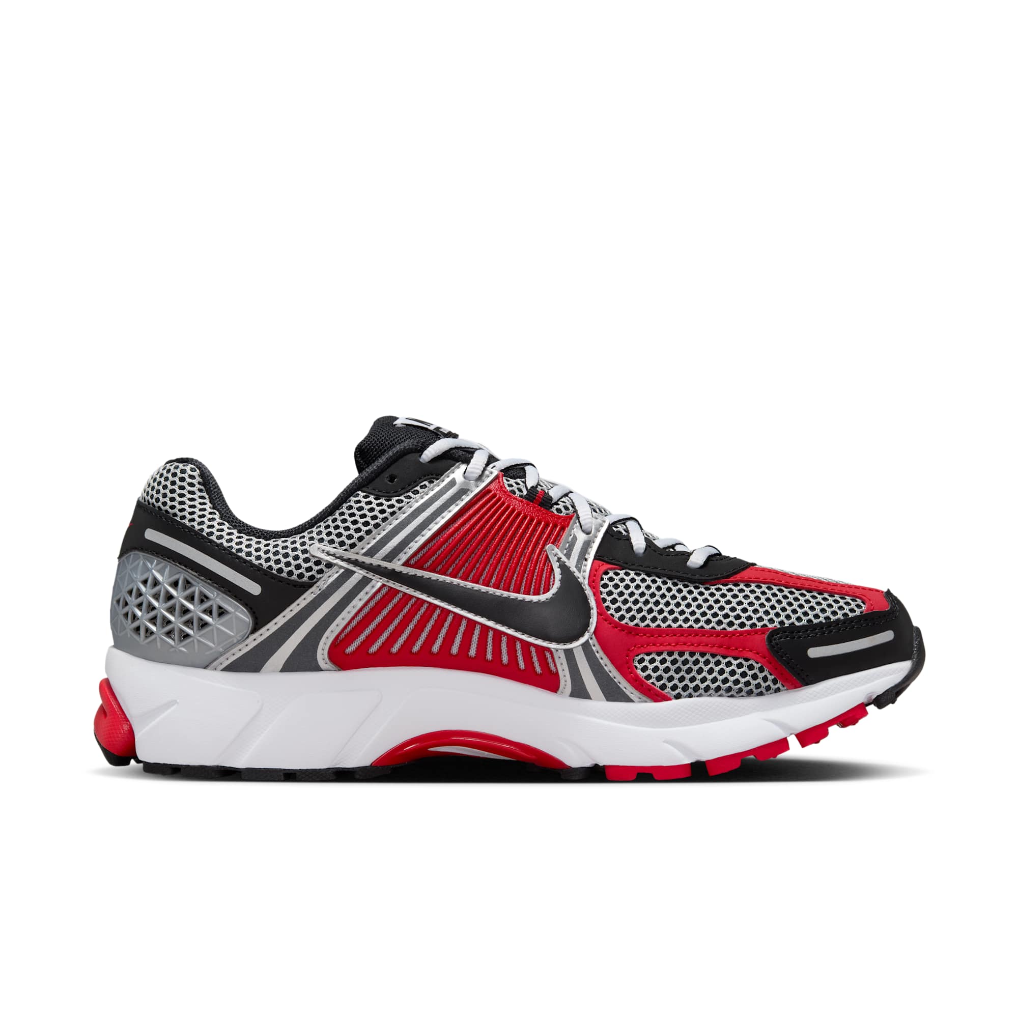 [HV0926-095] Mens Nike ZOOM VOMERO 5 'METALLIC SILVER UNIVERSITY RED'
