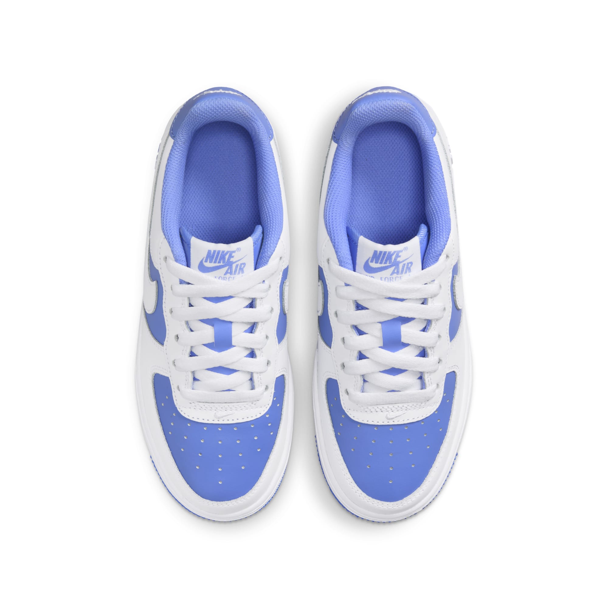 [HV0936-100] GRADE SCHOOL NIKE AIR FORCE 1 LOW 'WHITE LIGHT BLUE' (GS)
