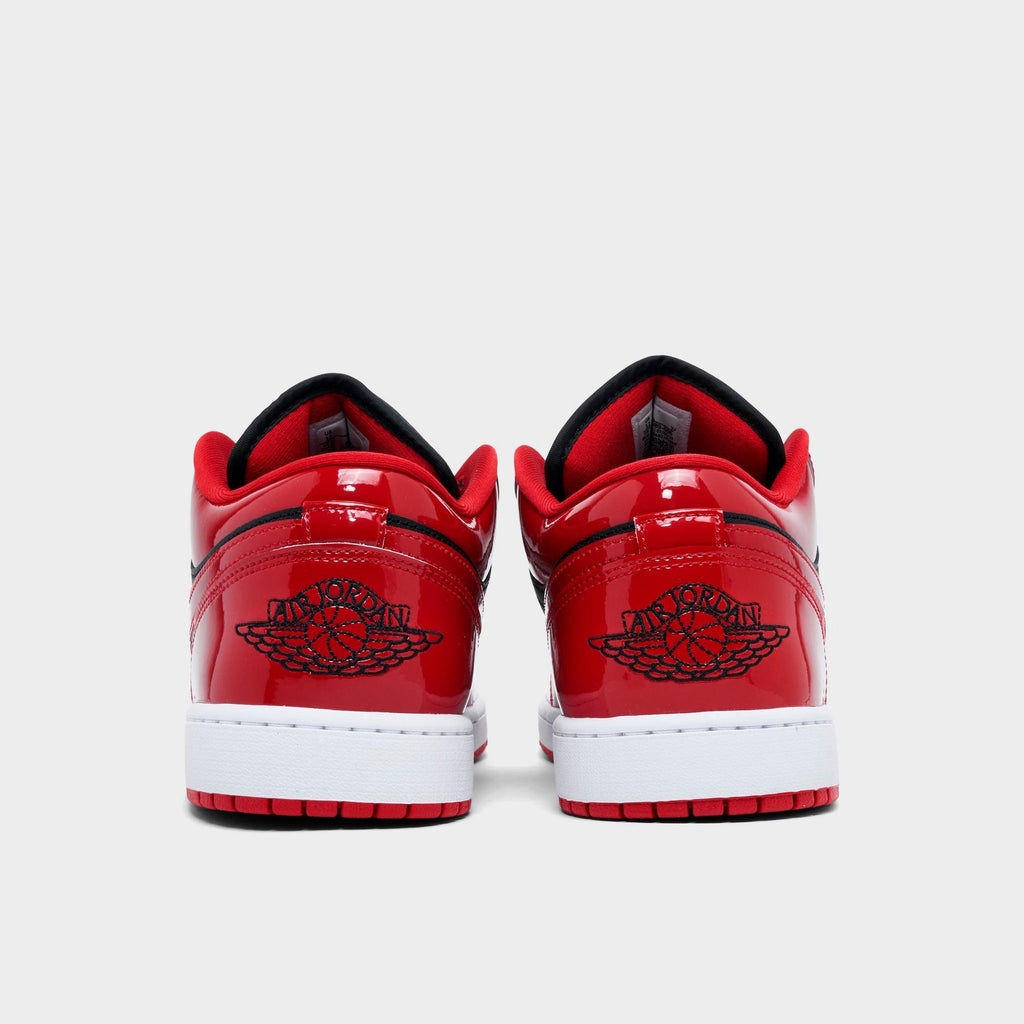 [HV4089-006] MENS AIR JORDAN RETRO 1 LOW SE 'PATENT VARSITY RED BLACK'