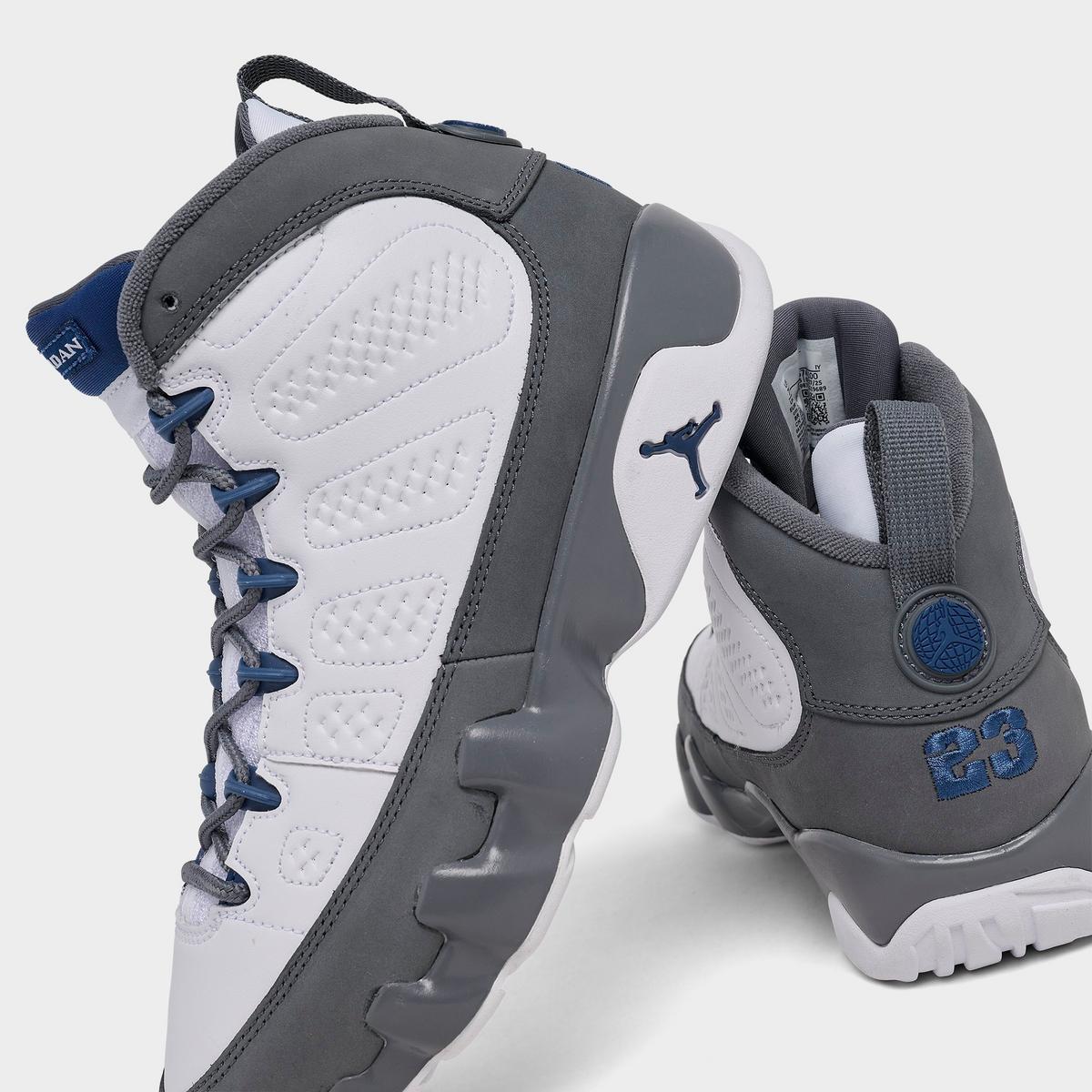 [HV4574-100] GRADE SCHOOL AIR JORDAN RETRO 9 'FLINT GREY FRENCH BLUE (2026)'