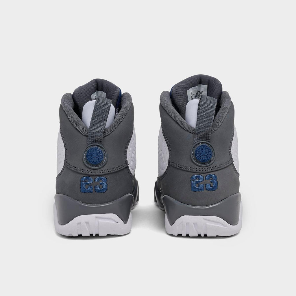[HV4574-100] GRADE SCHOOL AIR JORDAN RETRO 9 'FLINT GREY FRENCH BLUE (2026)'