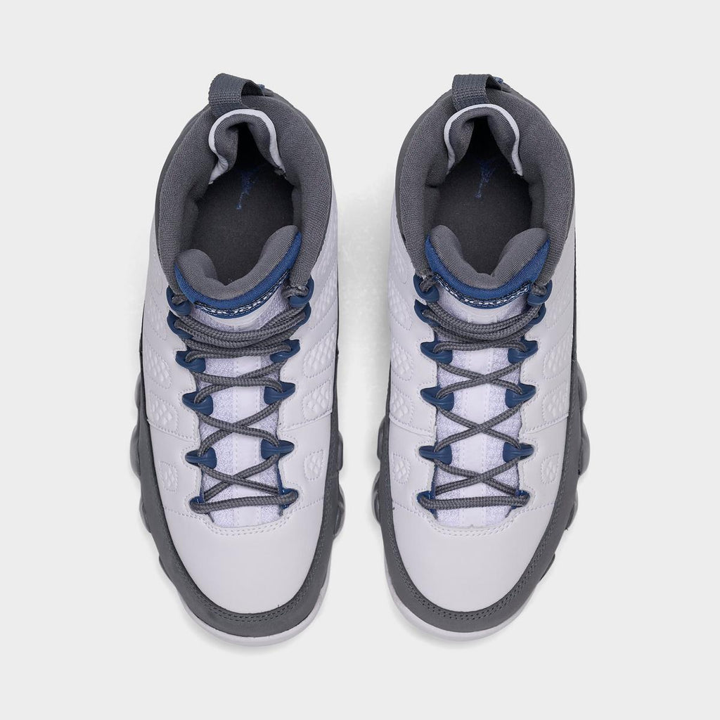 [HV4574-100] GRADE SCHOOL AIR JORDAN RETRO 9 'FLINT GREY FRENCH BLUE (2026)'