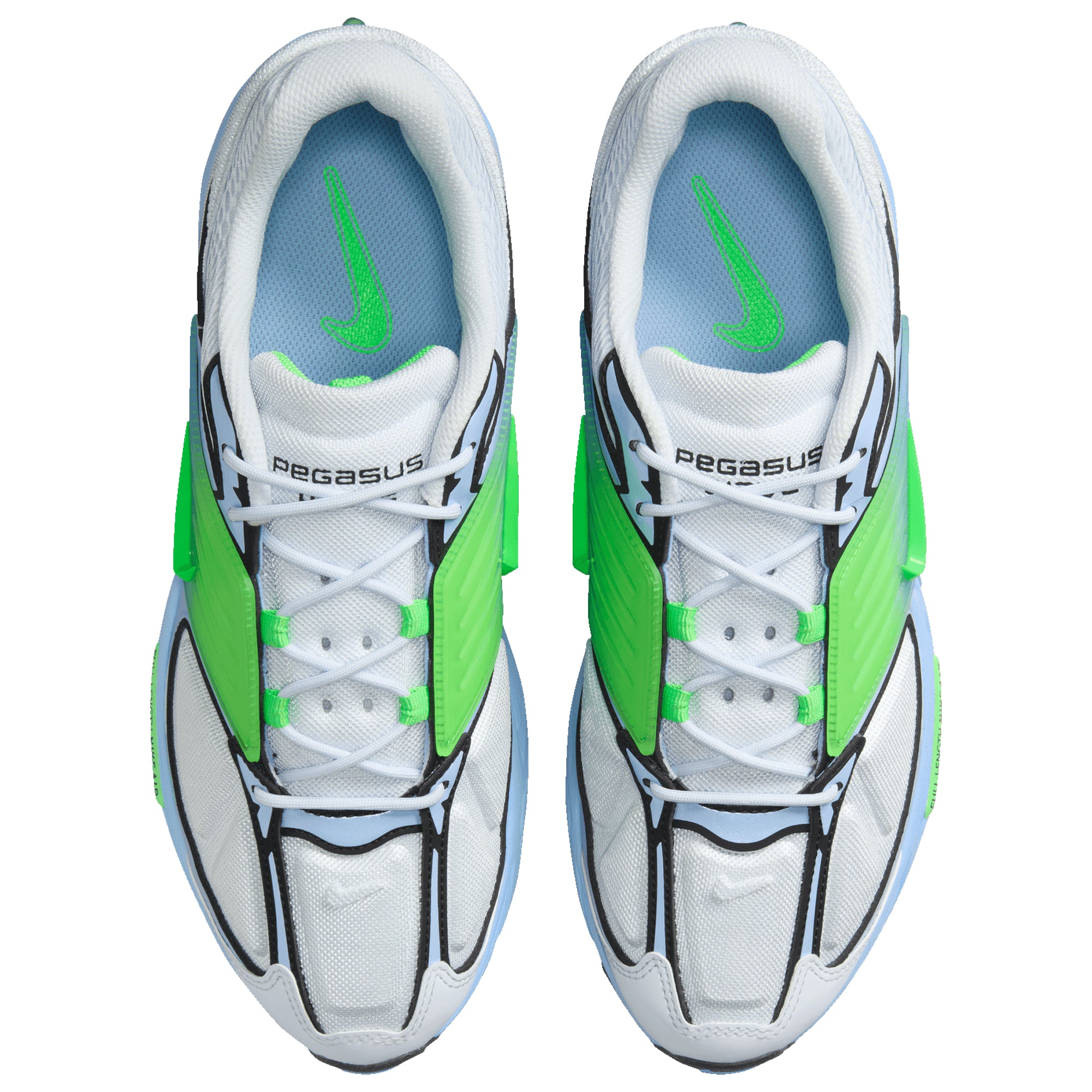 [IB0612-006] MENS NIKE AIR PEGASUS WAVE 'FOOTBALL GREY GREEN STRIKE'