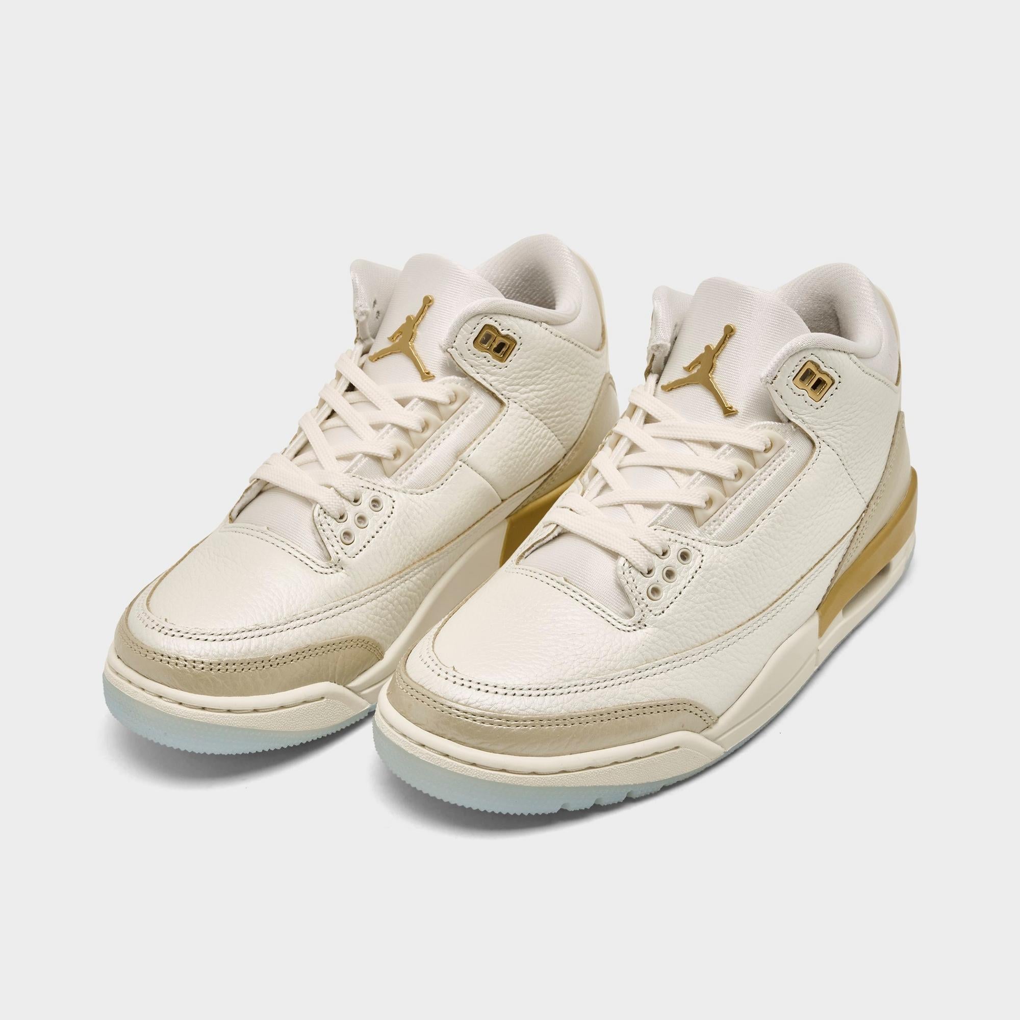 [IB2255-100] WOMENS AIR JORDAN RETRO 3 'CHAMPAGNE AND OYSTERS