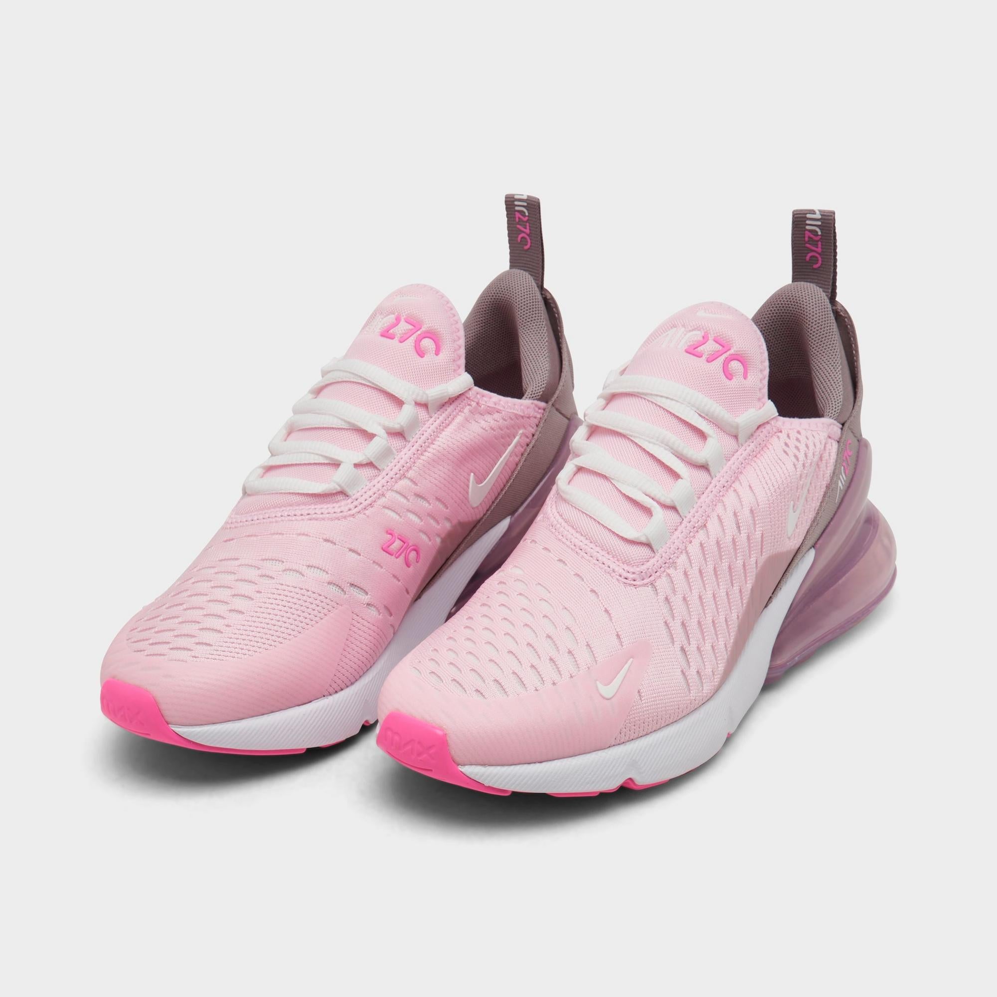 [IB4435-663] GRADE SCHOOL NIKE AIR MAX 270 'PINK FOAM COLLEGE GREY PLATINUM VIOLET SUMMIT WHITE (GS)'