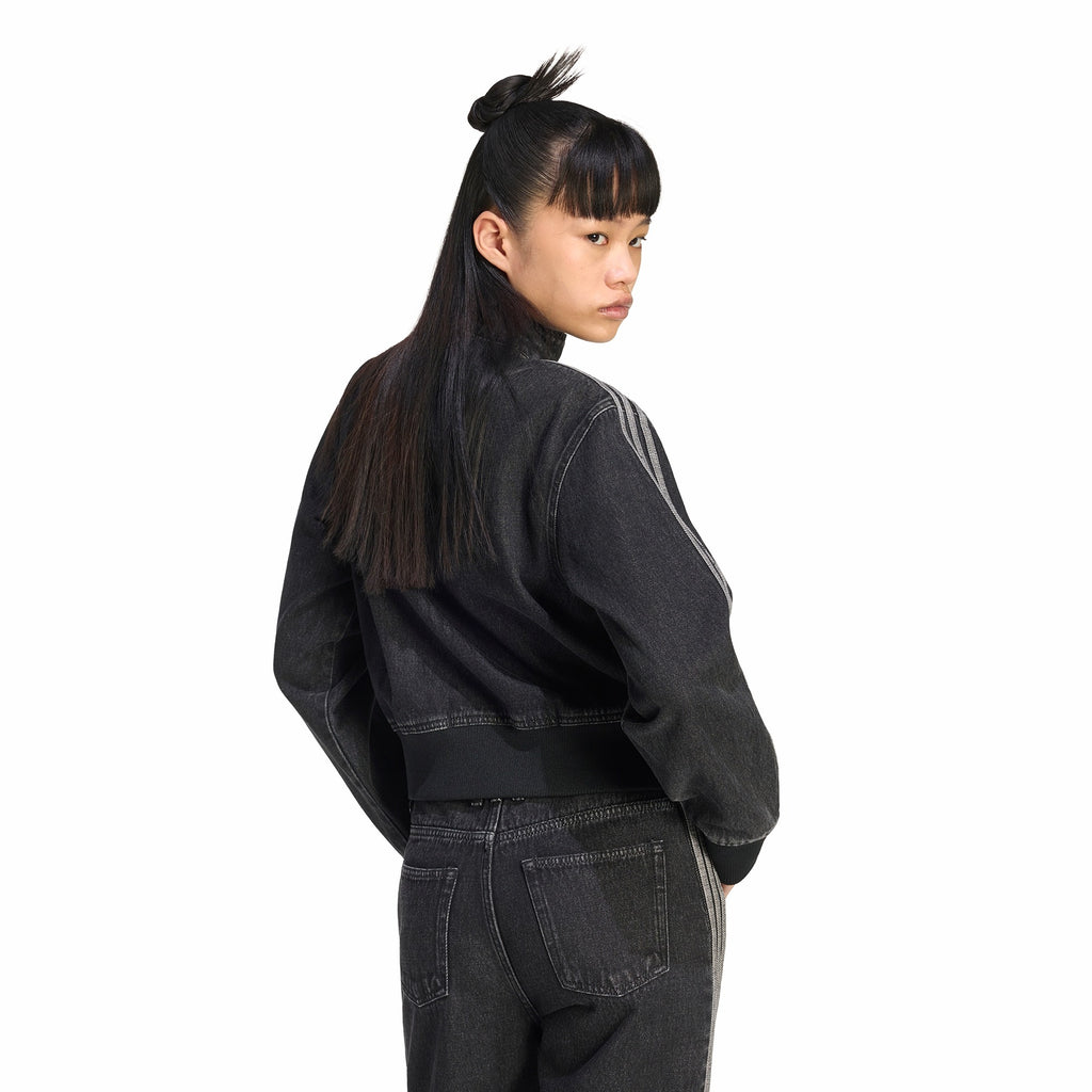 Womens Adidas Firebird Denim Track Top 3