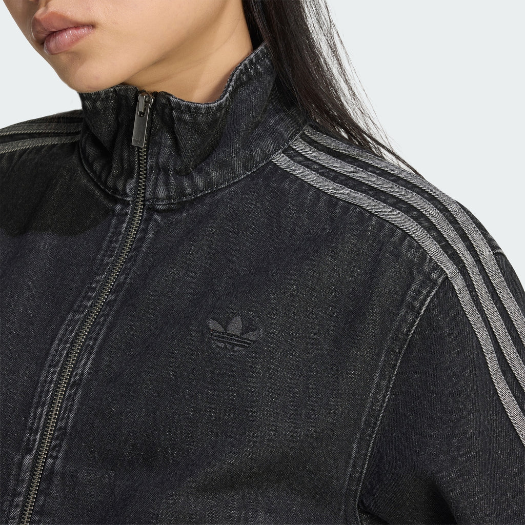 Womens Adidas Firebird Denim Track Top 5