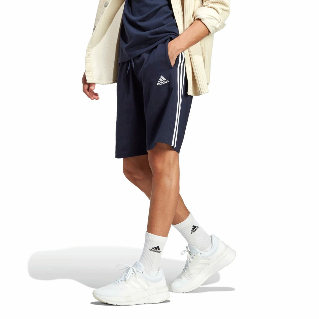 Mens Adidas Essentials Single Jersey 3-Stripes Shorts 1