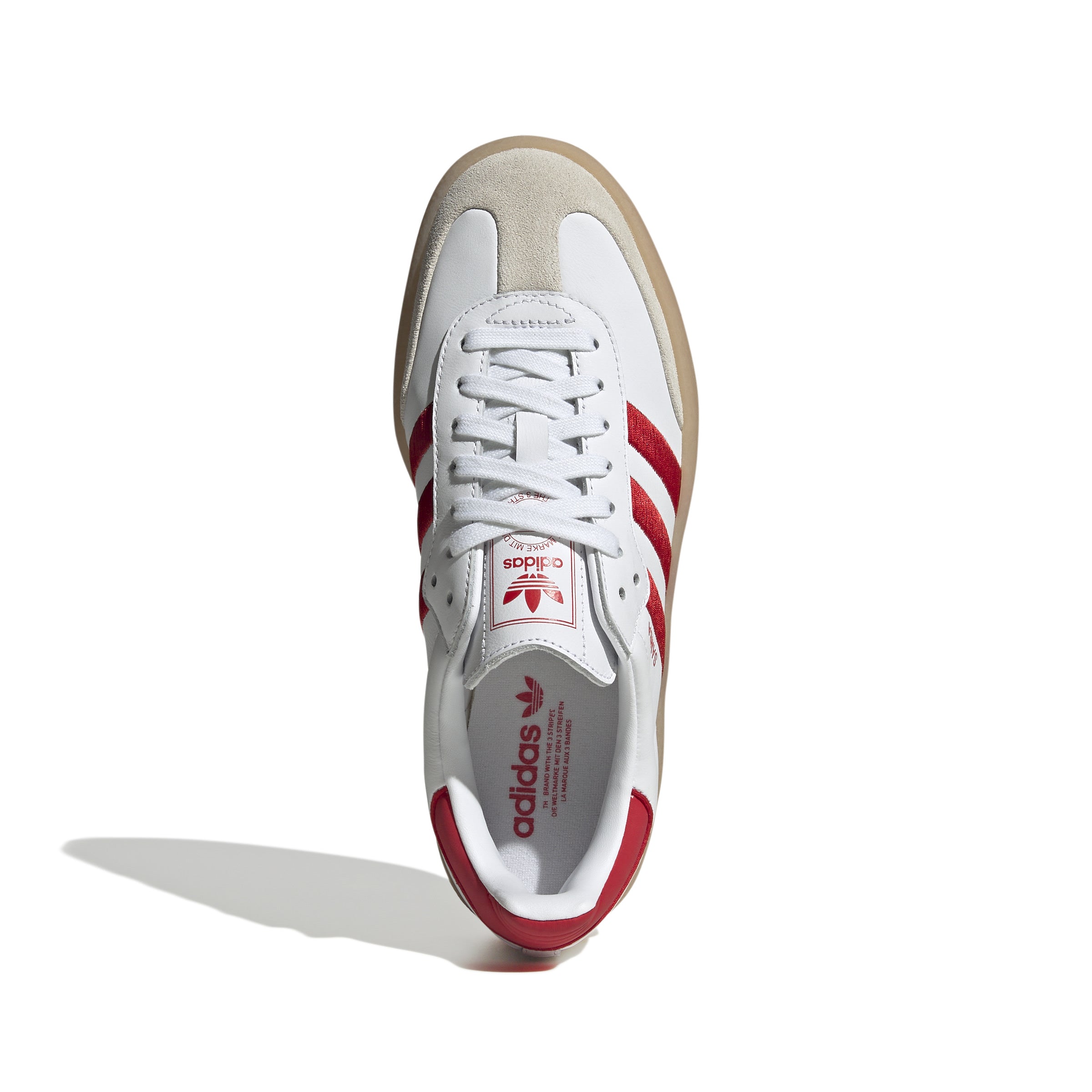 [ID0438] WOMENS ADIDAS SAMBAE 'WHITE BETTER SCARLET GUM'