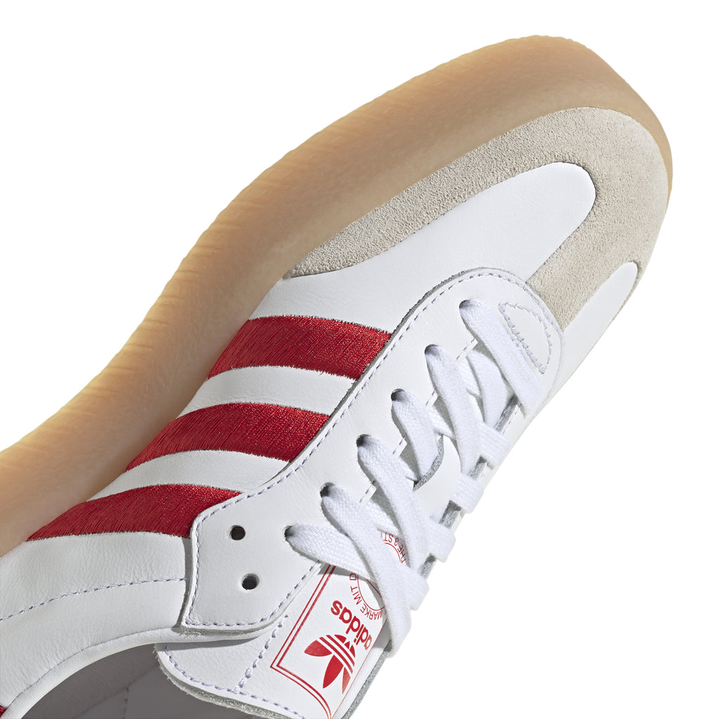 [ID0438] WOMENS ADIDAS SAMBAE 'WHITE BETTER SCARLET GUM'