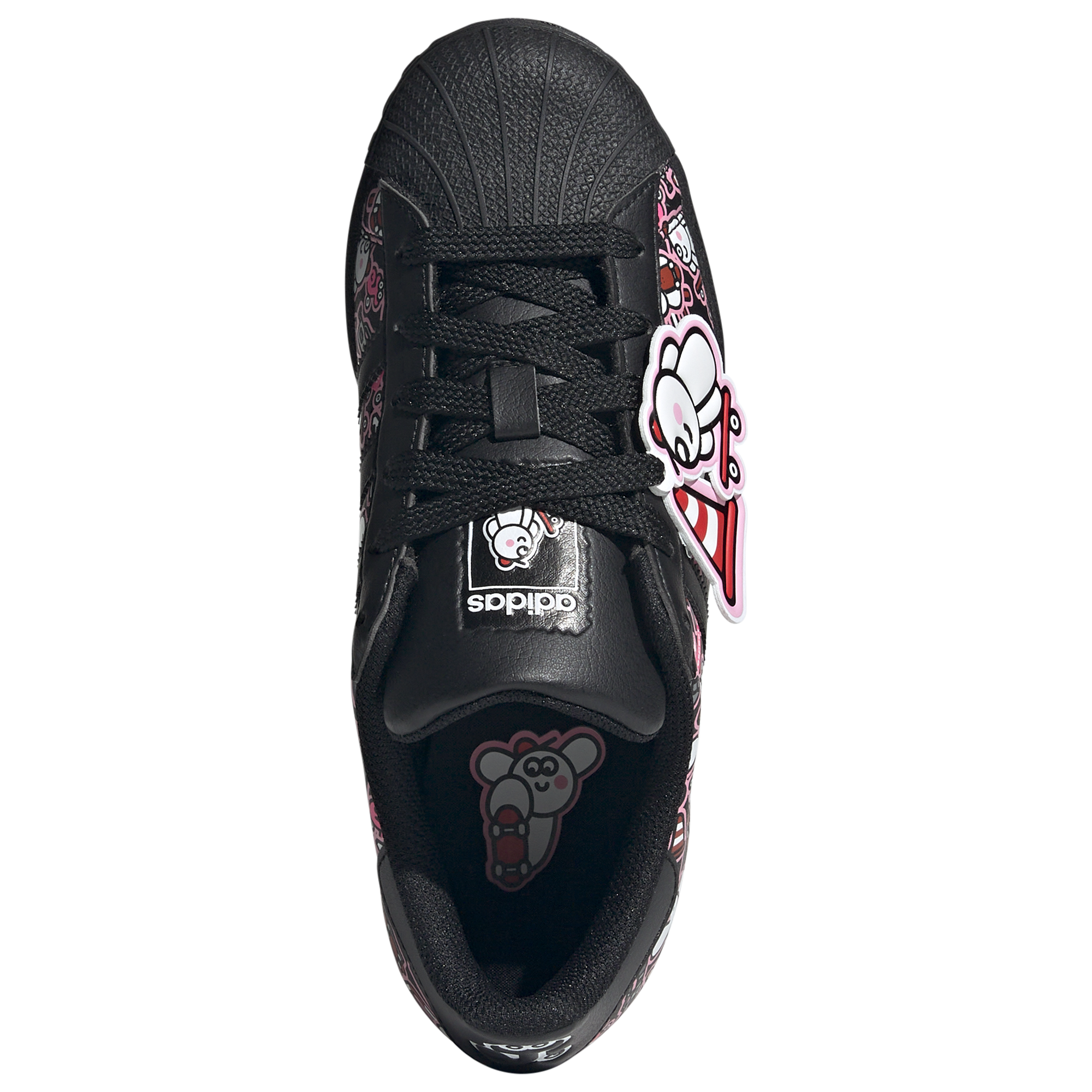 [IE0252] YOUTH ADIDAS SUPERSTAR 'JAMES JARVIS CORE BLACK CLOUD WHITE'