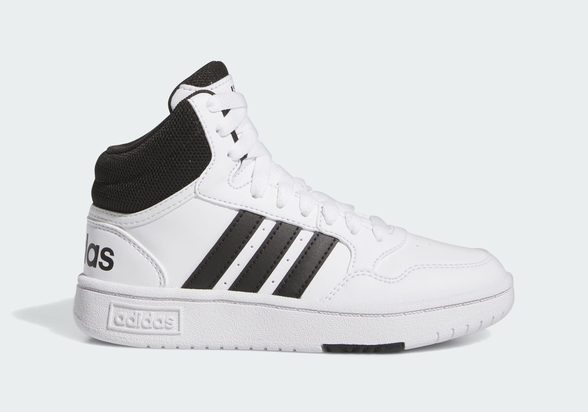 [IG3715] YOUTH ADIDAS HOOPS MID 'CLOUD WHITE CORE BLACK (GS)'