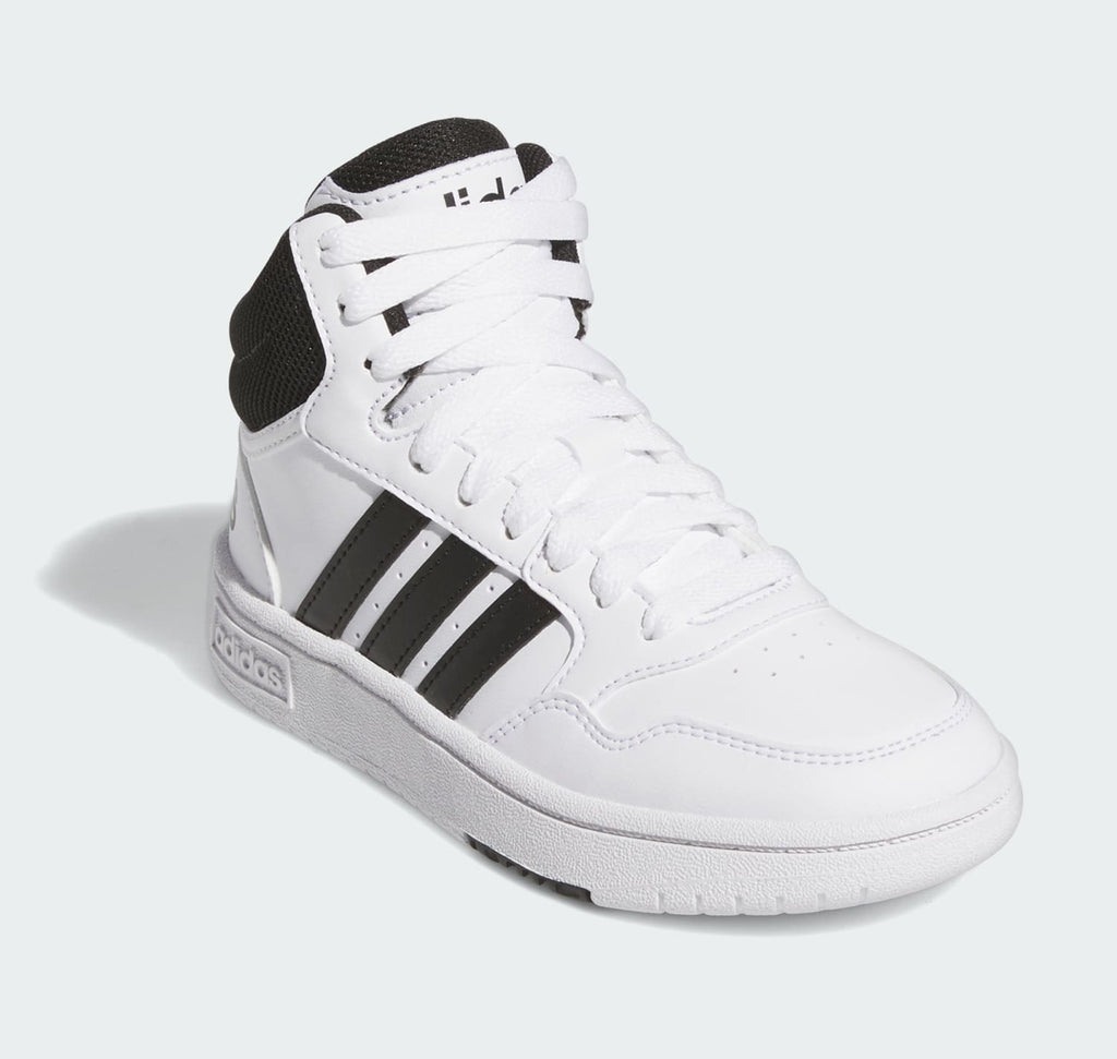 [IG3715] YOUTH ADIDAS HOOPS MID 'CLOUD WHITE CORE BLACK (GS)'