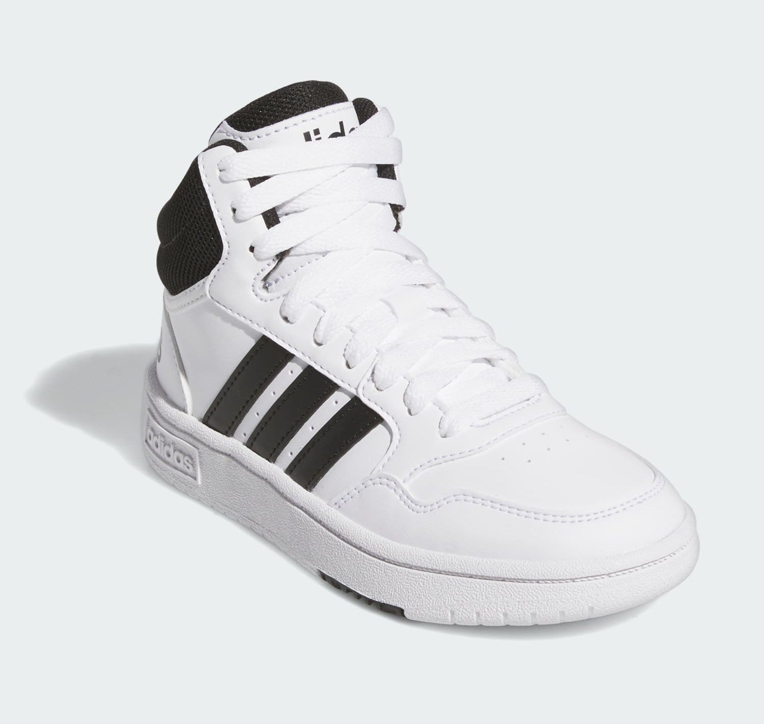 [IG3715] YOUTH ADIDAS HOOPS MID 'CLOUD WHITE CORE BLACK (GS)'