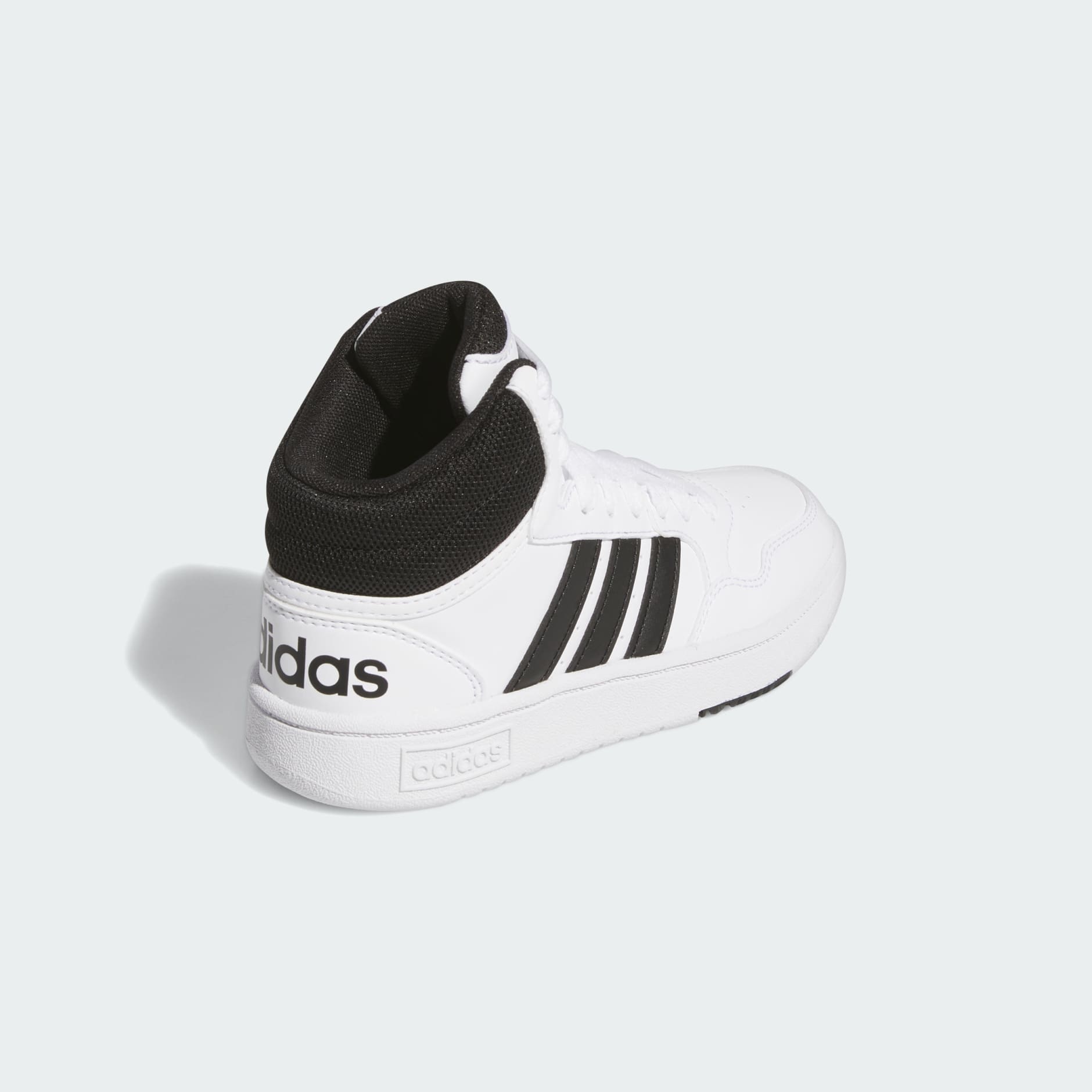 [IG3715] YOUTH ADIDAS HOOPS MID 'CLOUD WHITE CORE BLACK (GS)'