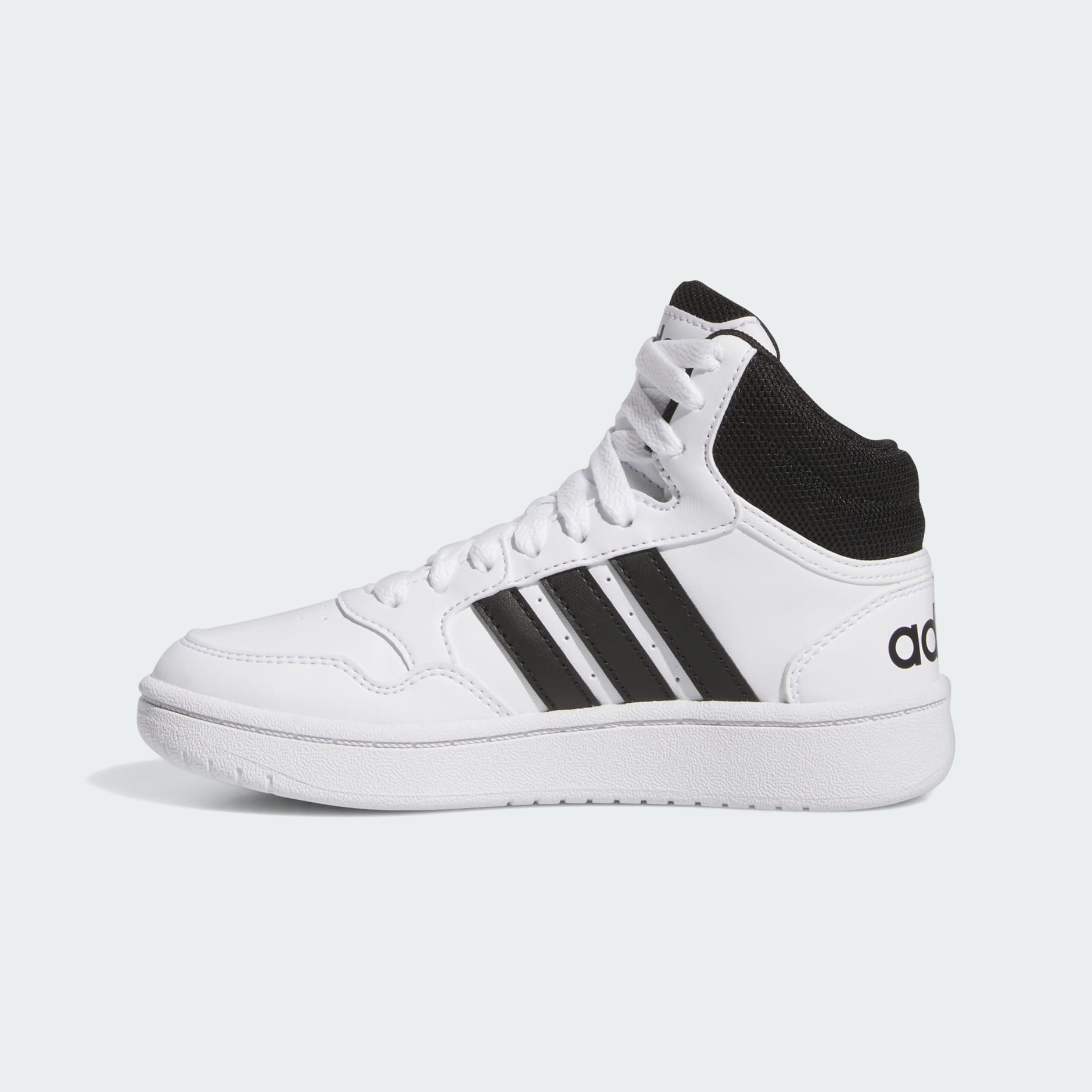 [IG3715] YOUTH ADIDAS HOOPS MID 'CLOUD WHITE CORE BLACK (GS)'