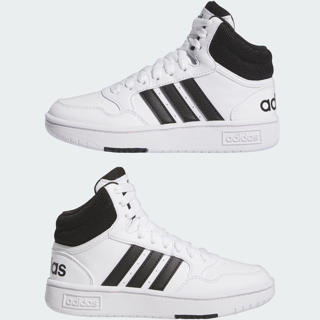 [IG3715] YOUTH ADIDAS HOOPS MID 'CLOUD WHITE CORE BLACK (GS)'