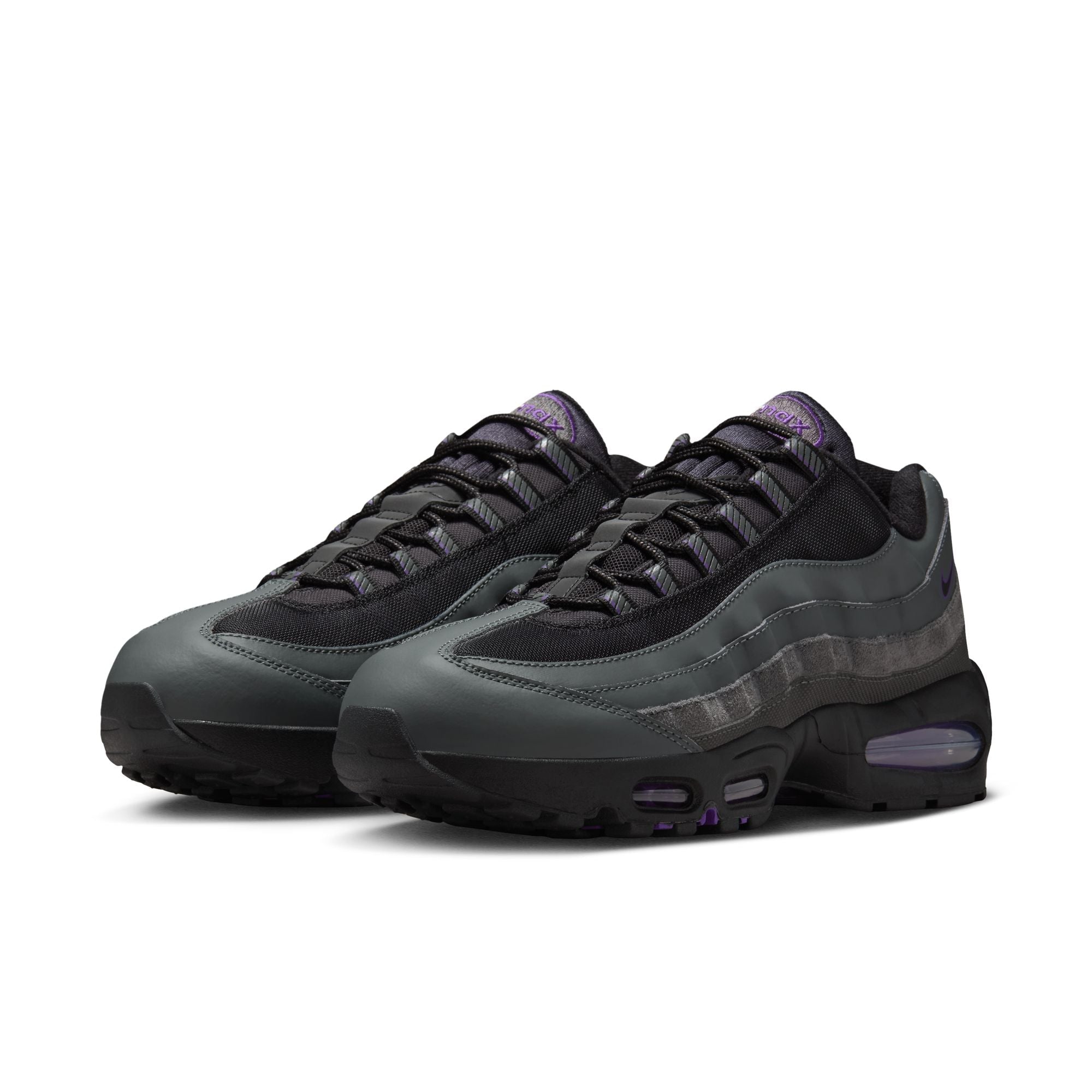 [IH1228-001] MENS NIKE AIR MAX 95 'RACING PACK IRON GREY WILD GRAPE'