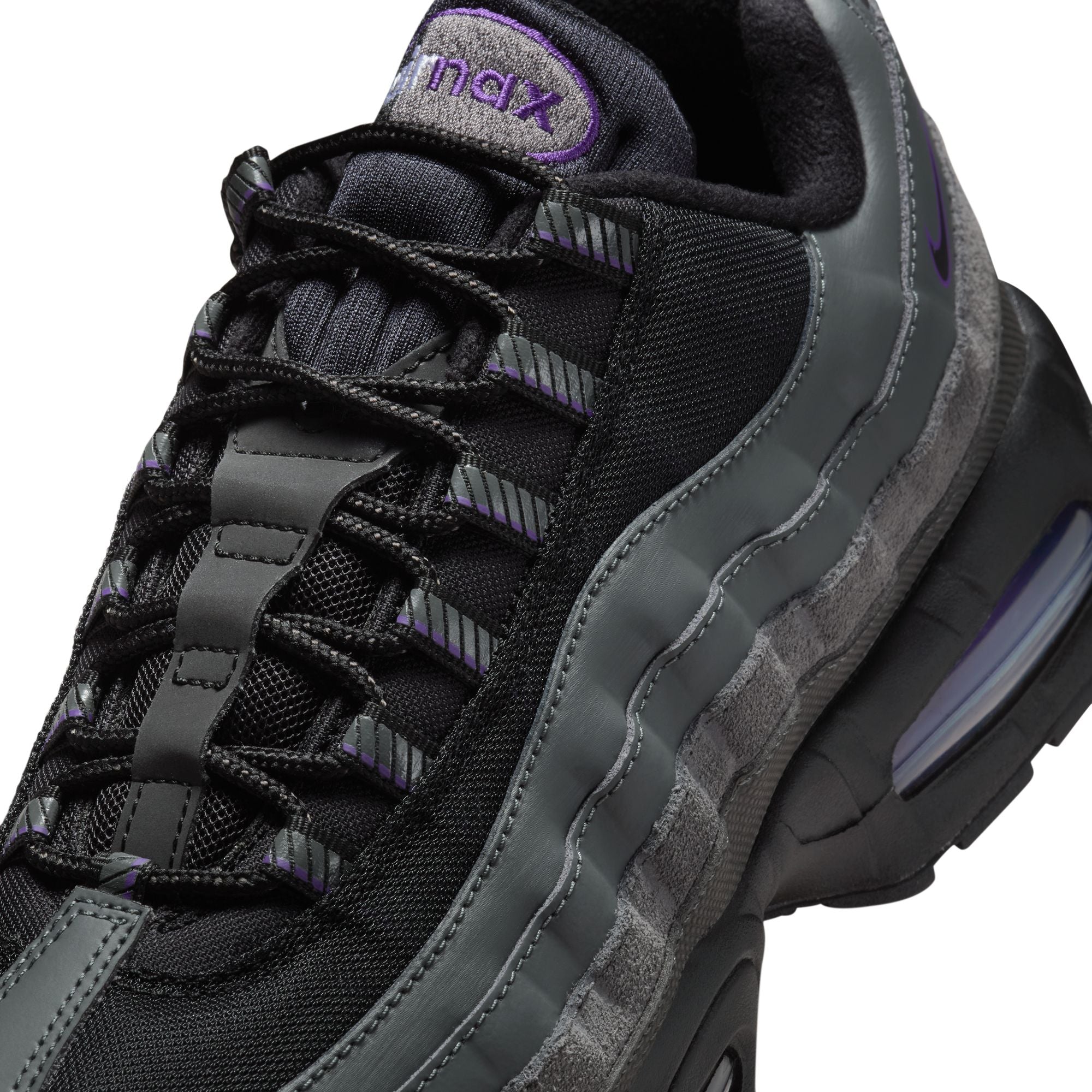 [IH1228-001] MENS NIKE AIR MAX 95 'RACING PACK IRON GREY WILD GRAPE'