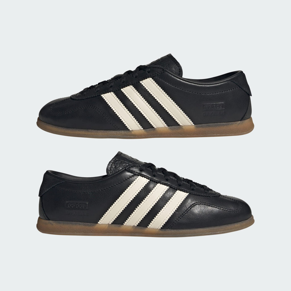 [IH1929] WOMENS ADIDAS GAZELLE LO PRO 'BLACK CHALK WHITE'