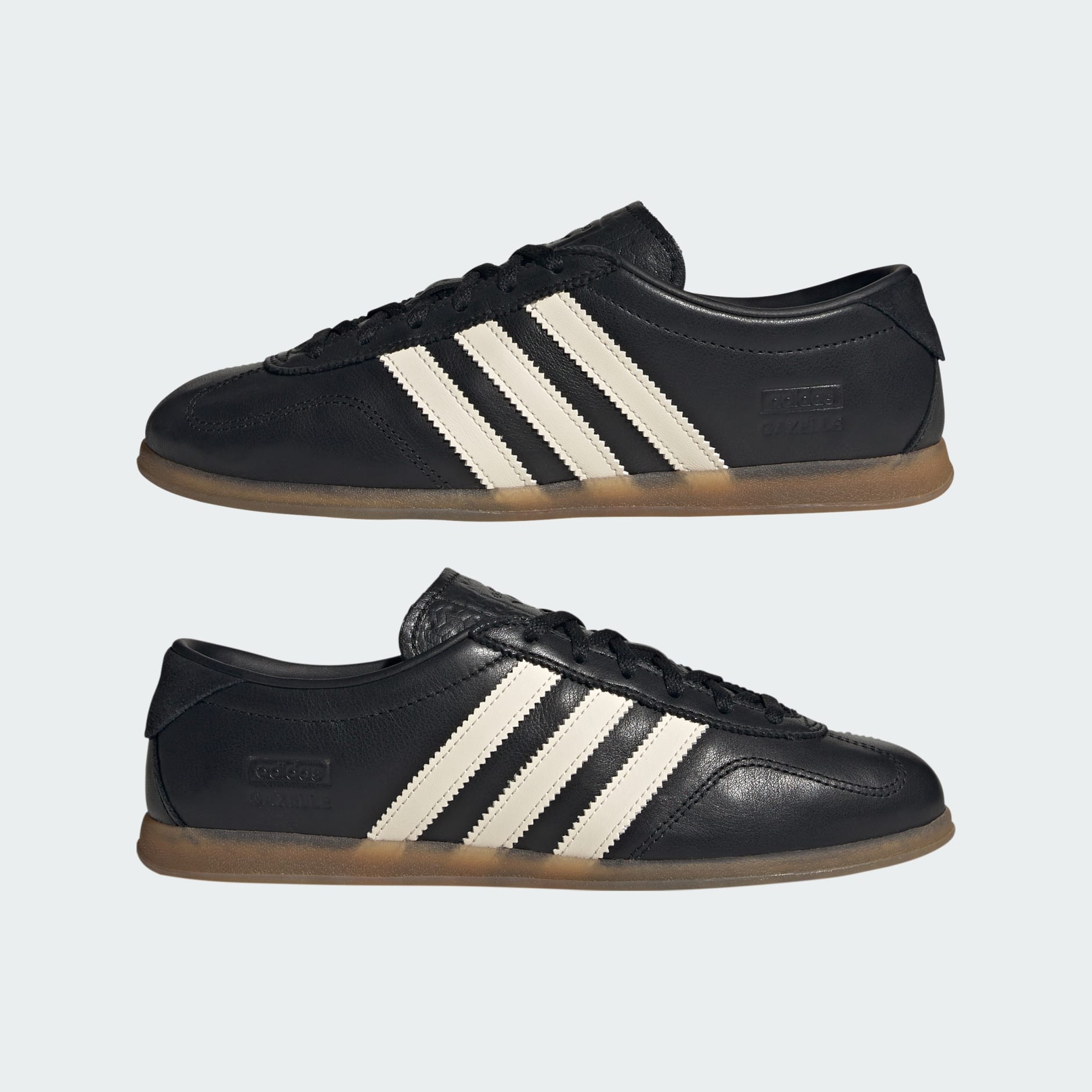 [IH1929] WOMENS ADIDAS GAZELLE LO PRO 'BLACK CHALK WHITE'