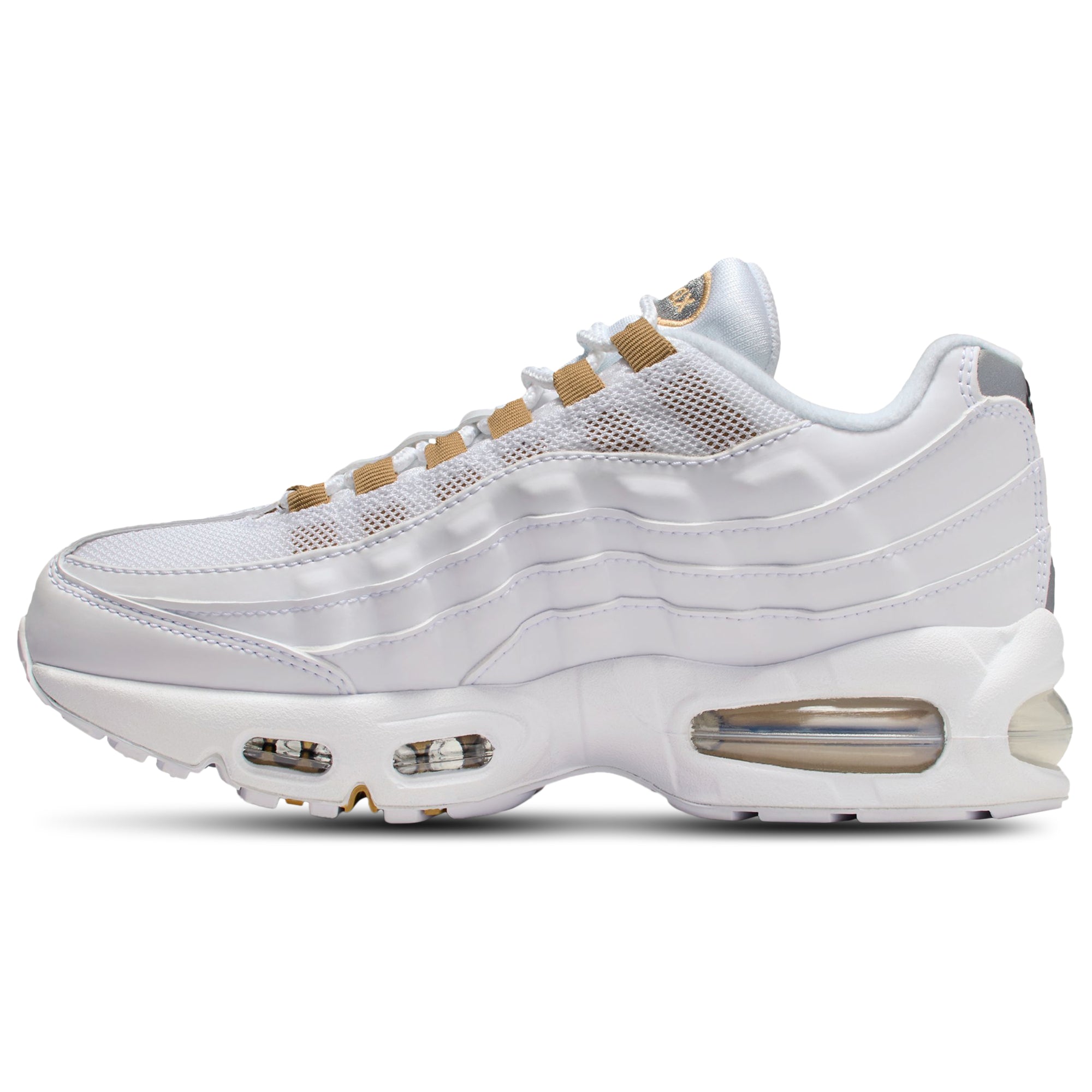 [II4130-102] GRADE SCHOOL NIKE AIR MAX 95 'WHITE METALLIC GOLD (GS)'