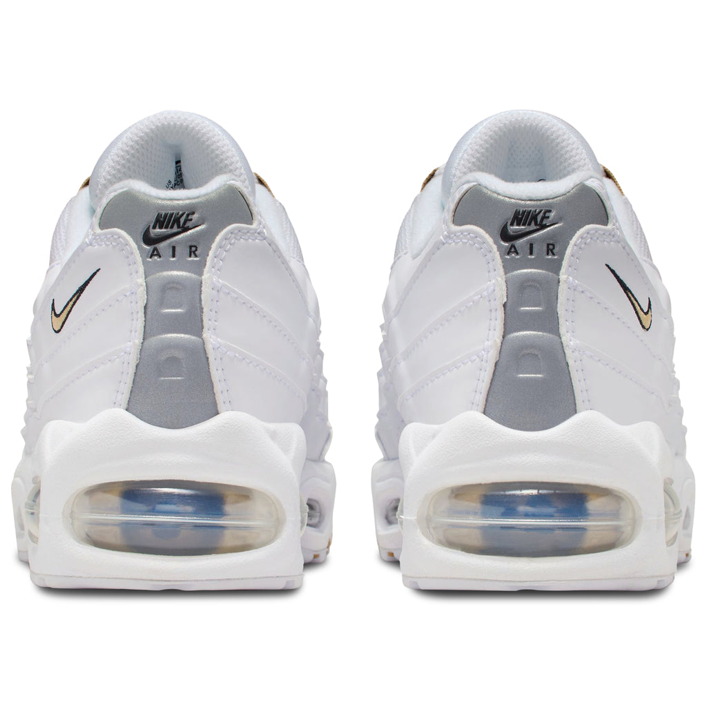 [II4130-102] GRADE SCHOOL NIKE AIR MAX 95 'WHITE METALLIC GOLD (GS)'
