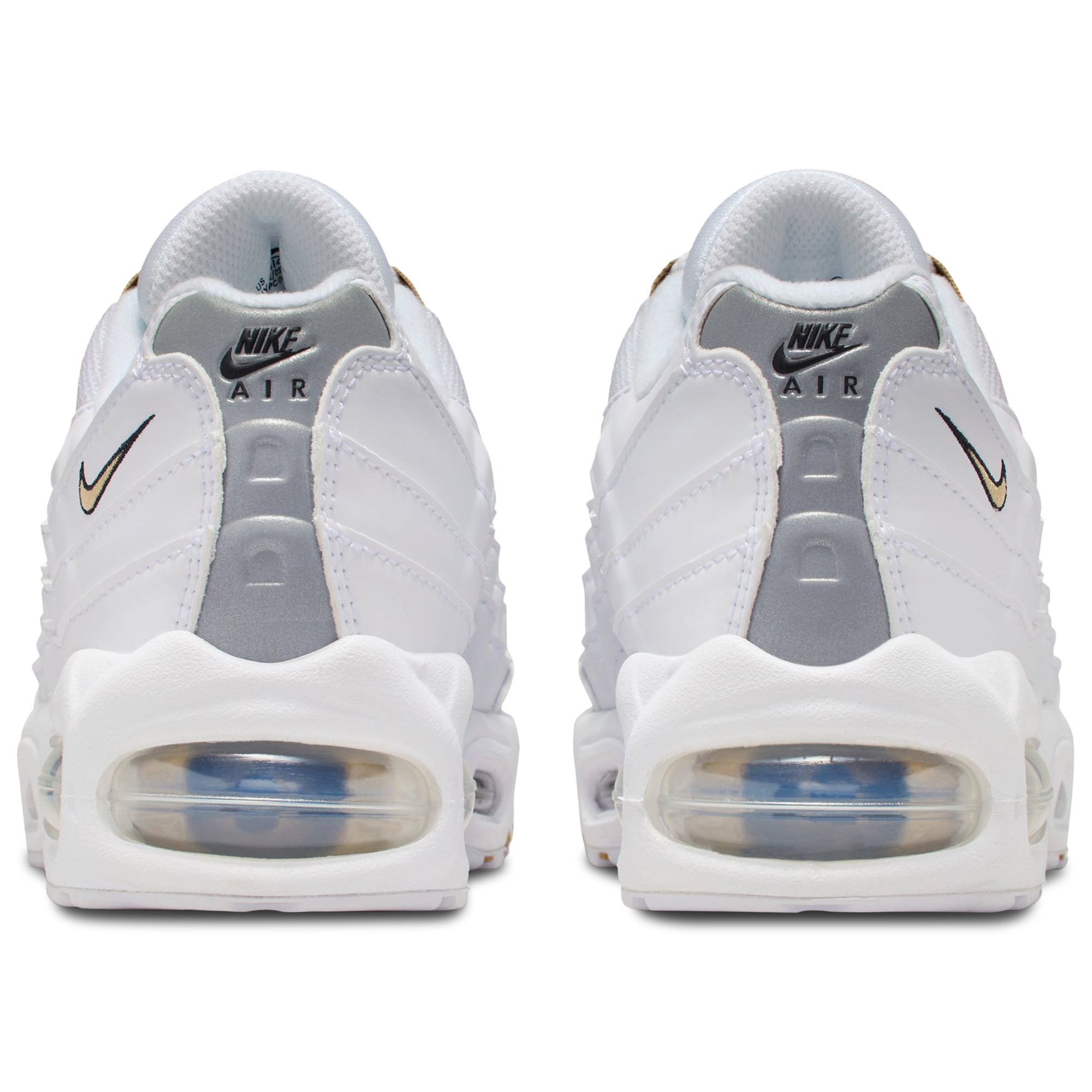 [II4130-102] GRADE SCHOOL NIKE AIR MAX 95 'WHITE METALLIC GOLD (GS)'