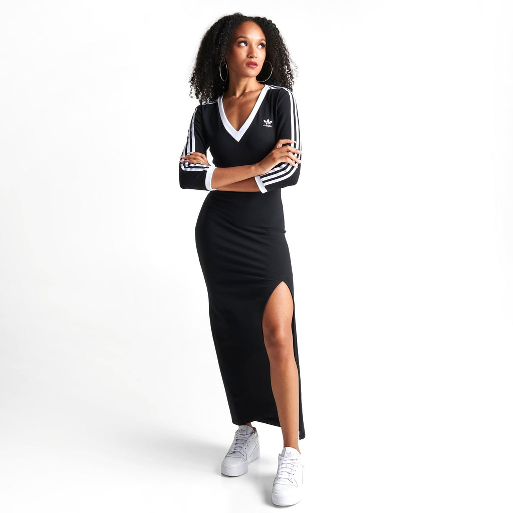 Womens Adidas Adicolor Classics 3-Stripes Maxi Dress 3