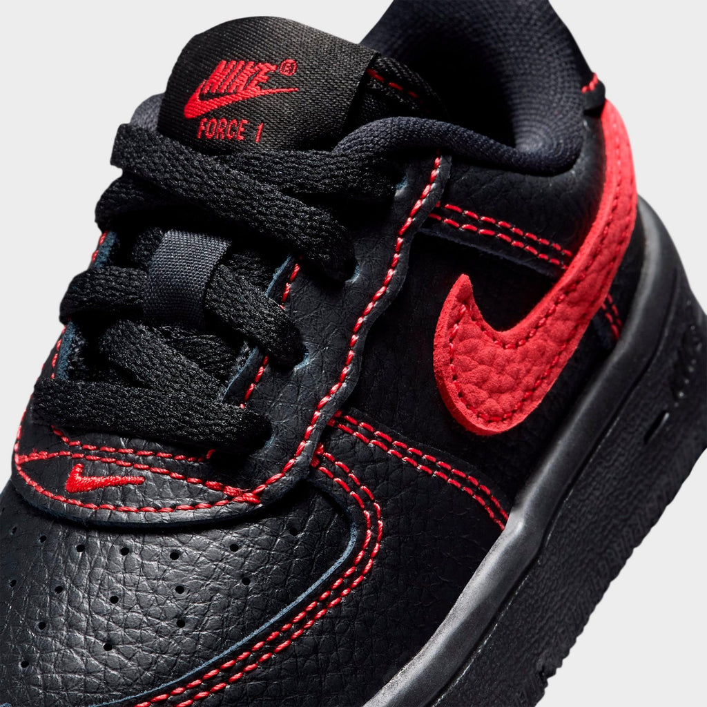 [IM7995-001] TODDLERS NIKE FORCE 1 LOW LV8 3 'BRED (TD)'