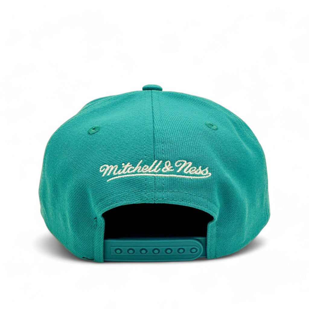 MENS MITCHELL & NESS MLB BACK TO BASICS SNAPBACK COOP MARLINS - TEAL