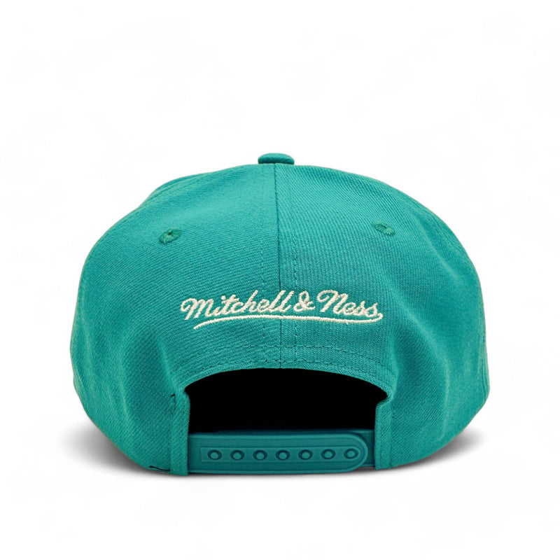 MENS MITCHELL & NESS MLB BACK TO BASICS SNAPBACK COOP MARLINS - TEAL