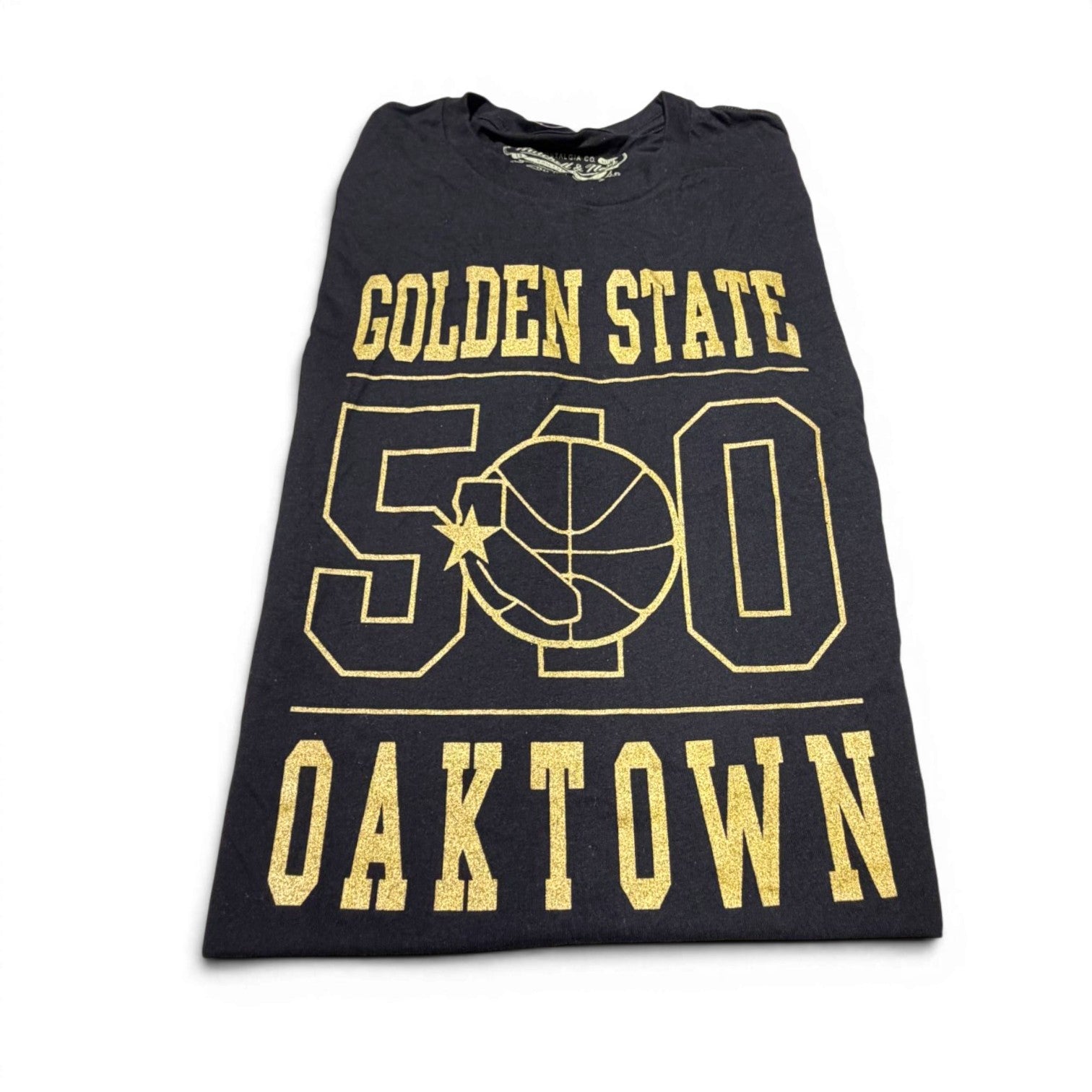 Mens Mitchell & Ness NBA Golden State Warriors Oaktown Code SS Tee