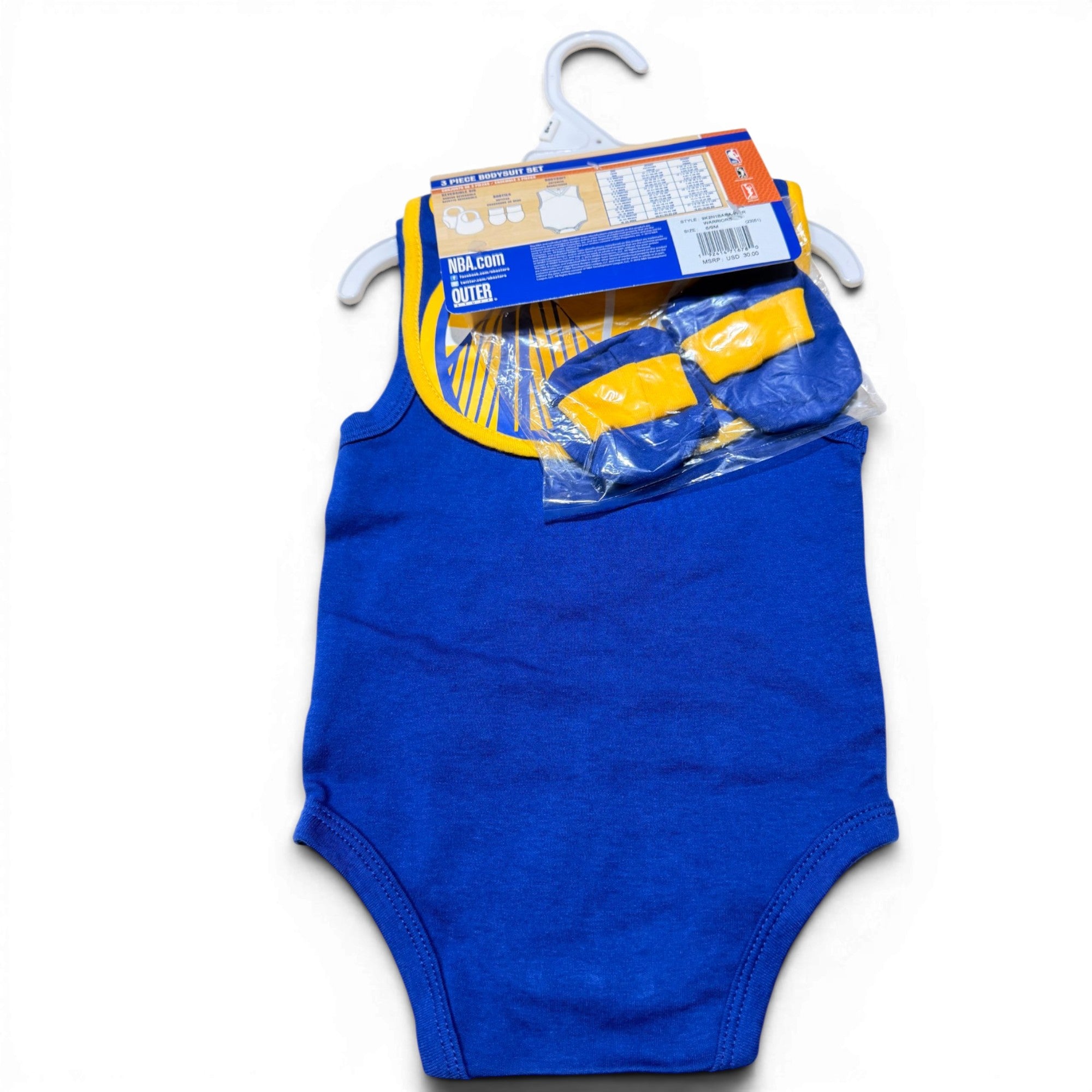 [9K2N1BARA-WAR] TODDLERS NBA STORE NBA GOLDEN STATE WARRIORS 3PIECE BODYSUIT SET