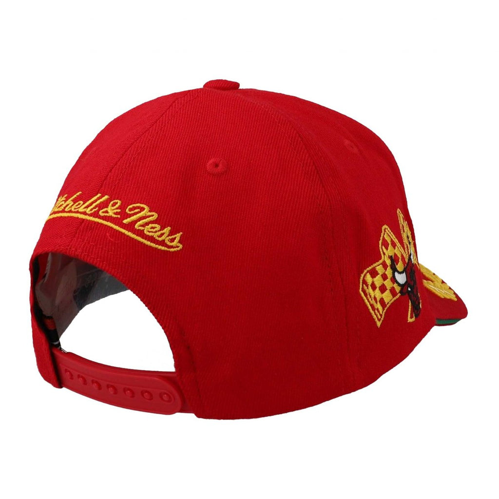 Mens Mitchell & Ness NBA FORMULA 1 STRETCH SNAPBACK BULLS
