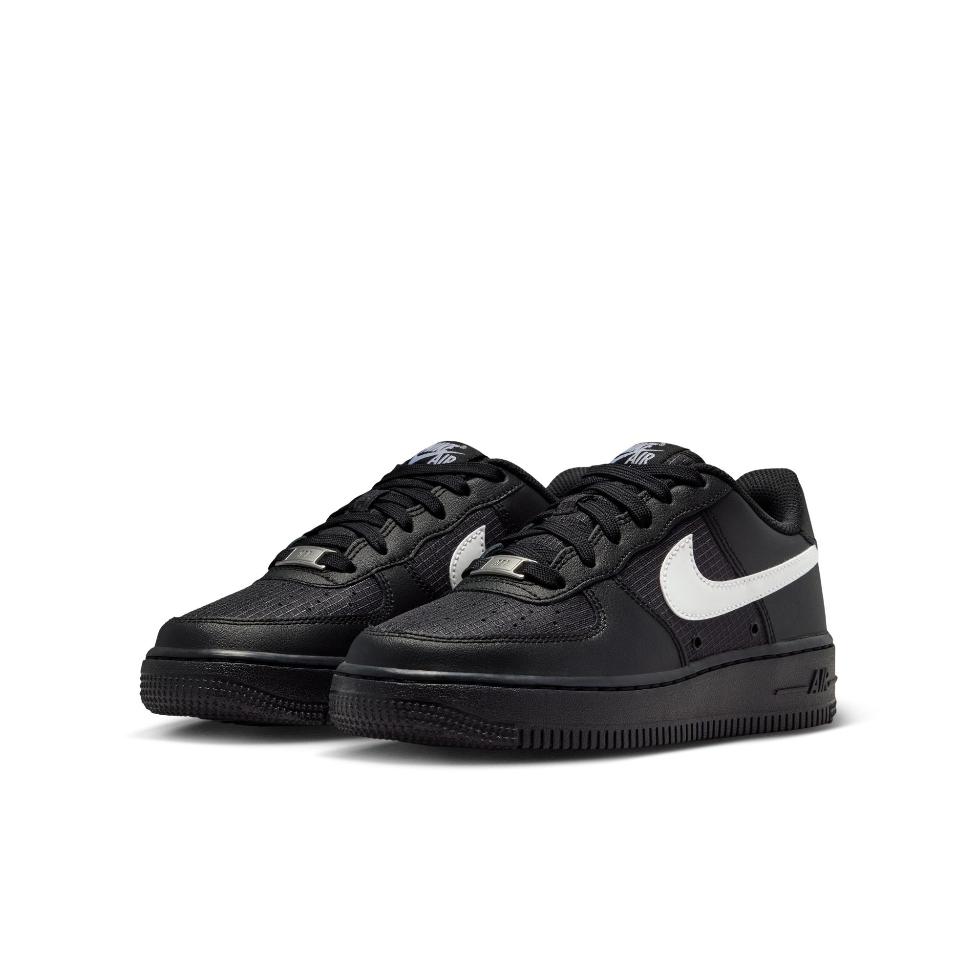 [IR3992-001] GRADE SCHOOL NIKE AIR FORCE 1 LOW TECH 'BLACK'