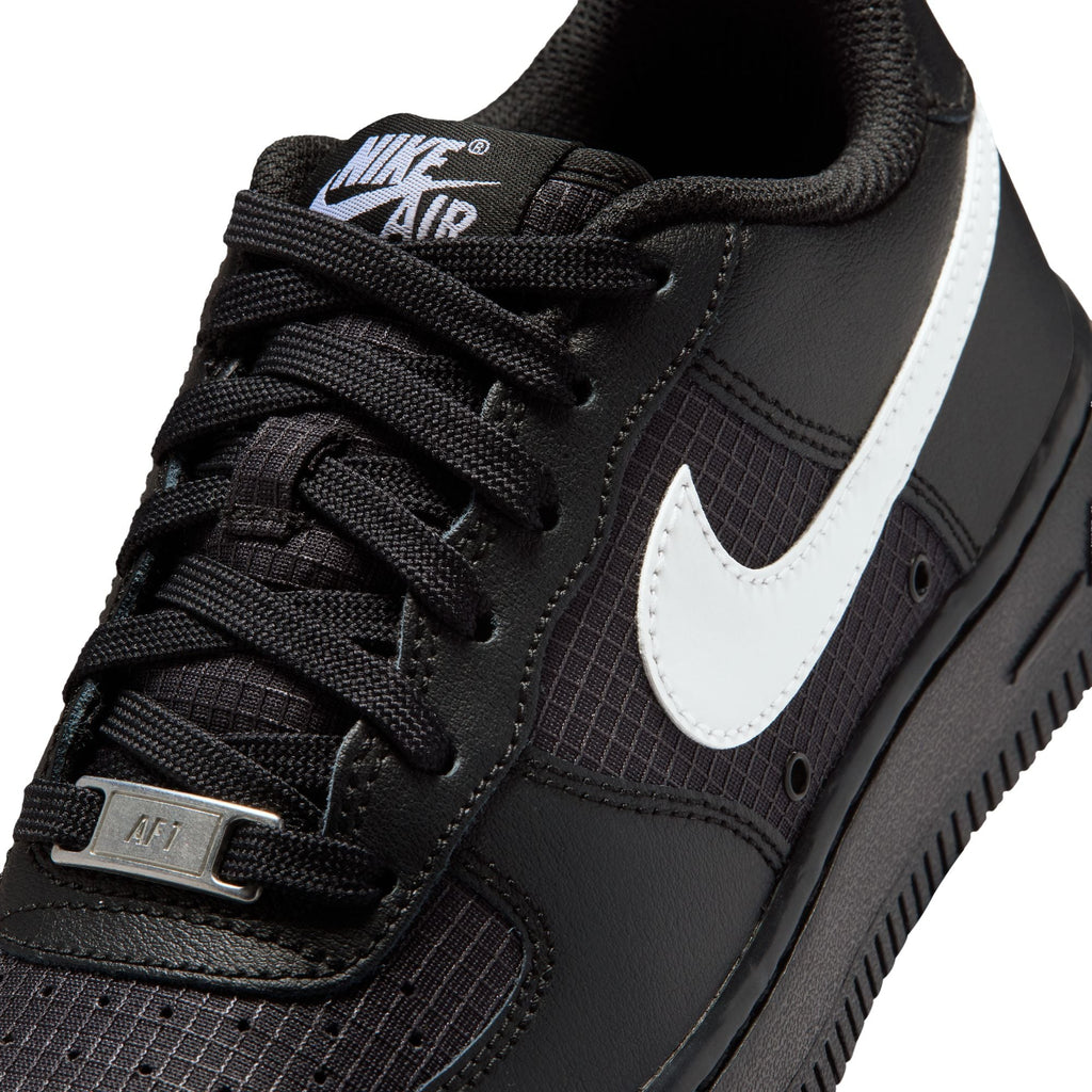 [IR3992-001] GRADE SCHOOL NIKE AIR FORCE 1 LOW TECH 'BLACK'