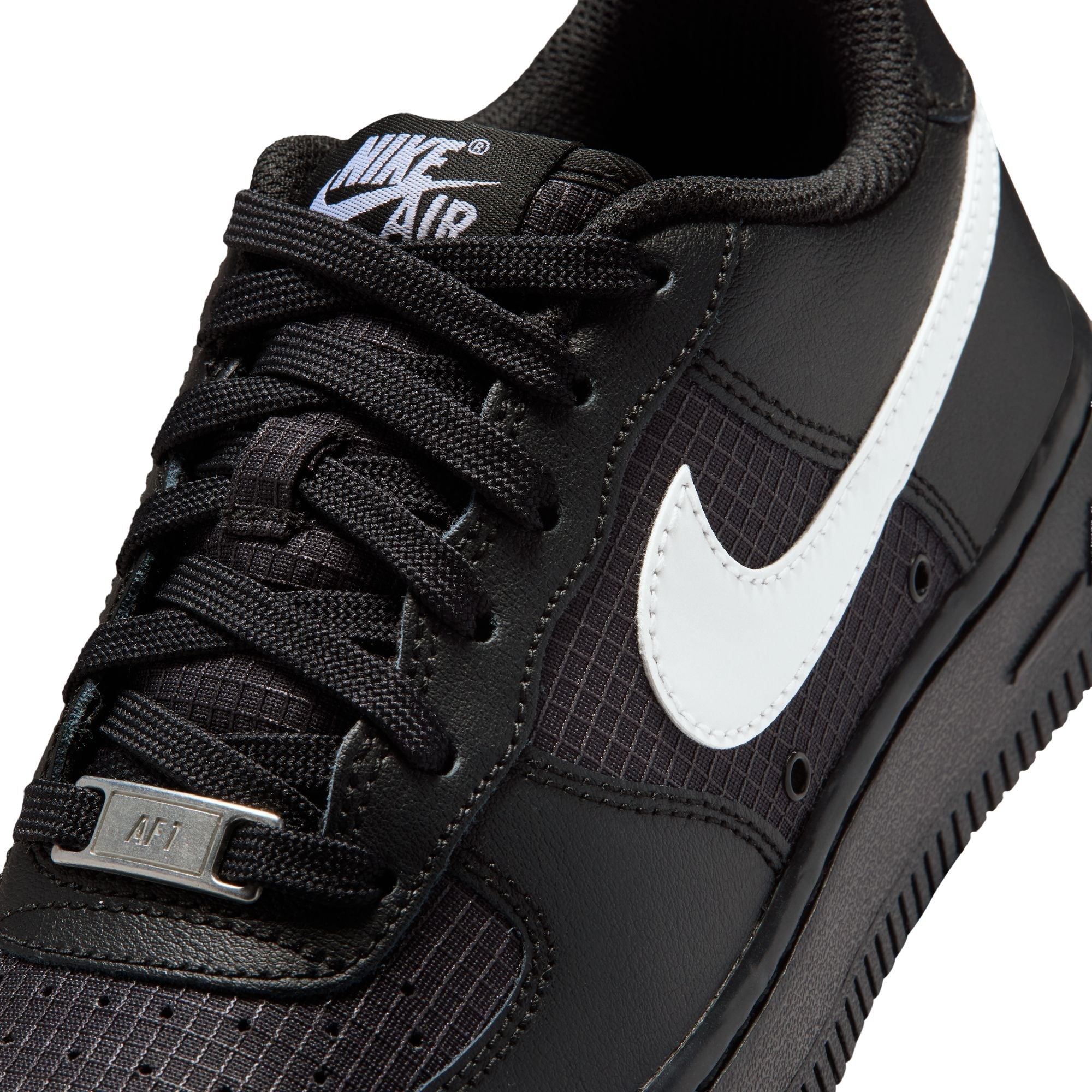 [IR3992-001] GRADE SCHOOL NIKE AIR FORCE 1 LOW TECH 'BLACK'